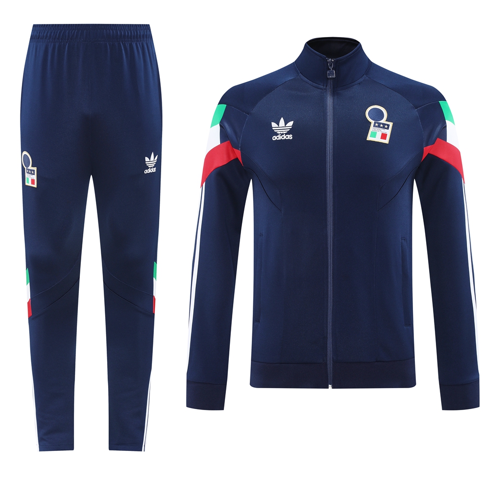 SIUjerseys-Italy 24-25 Training Hoodie Set - Royal Blue Hoodie and Pants
