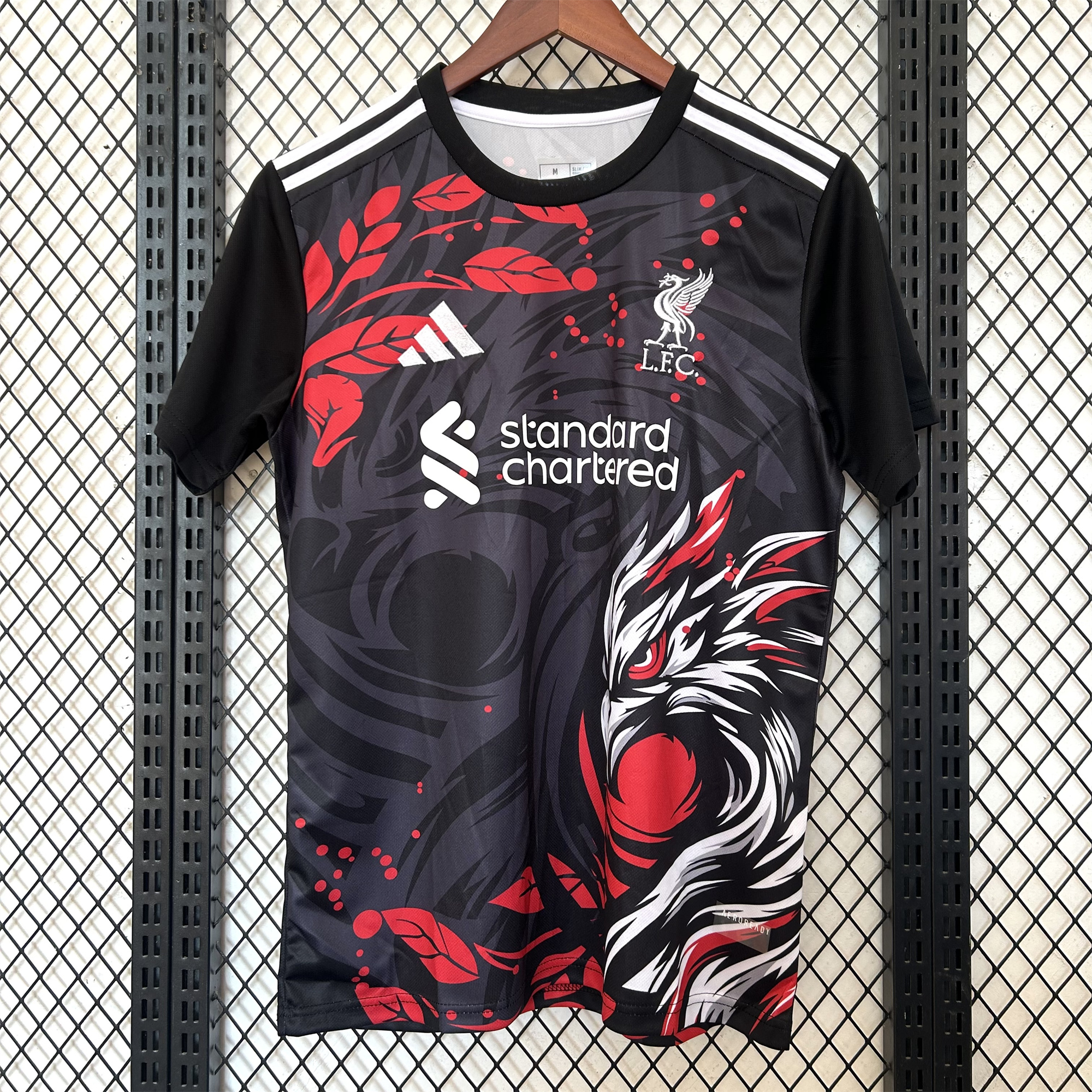 unitedfutballjersey-Liver.pool 24-25 Black Fire Phoenix Special Edition Jersey - Fans Version