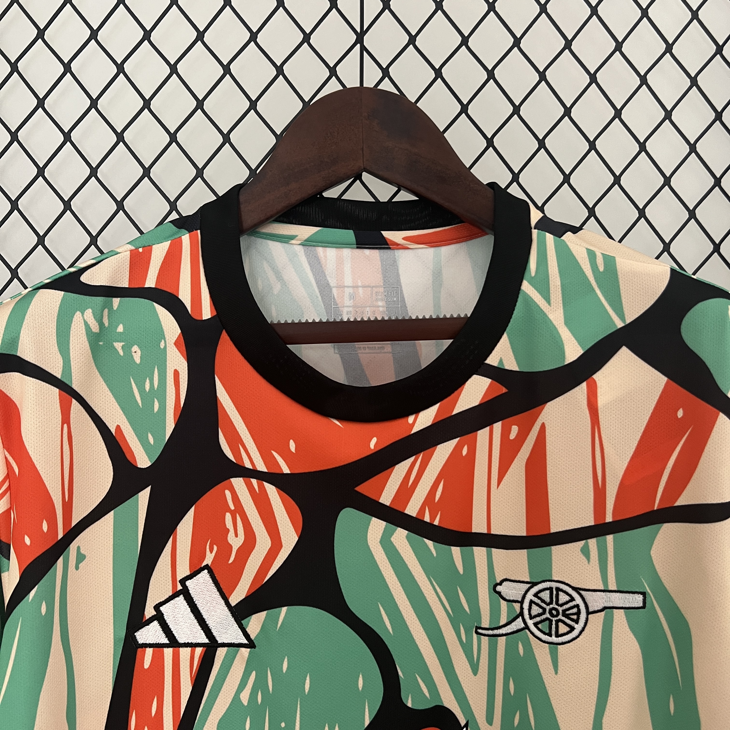 ManixJersey.com | Arsenal 24-25 Red Green Pre-match Jersey - Fans Version -Customize Name, Number and Patch | Worldwide Shipping