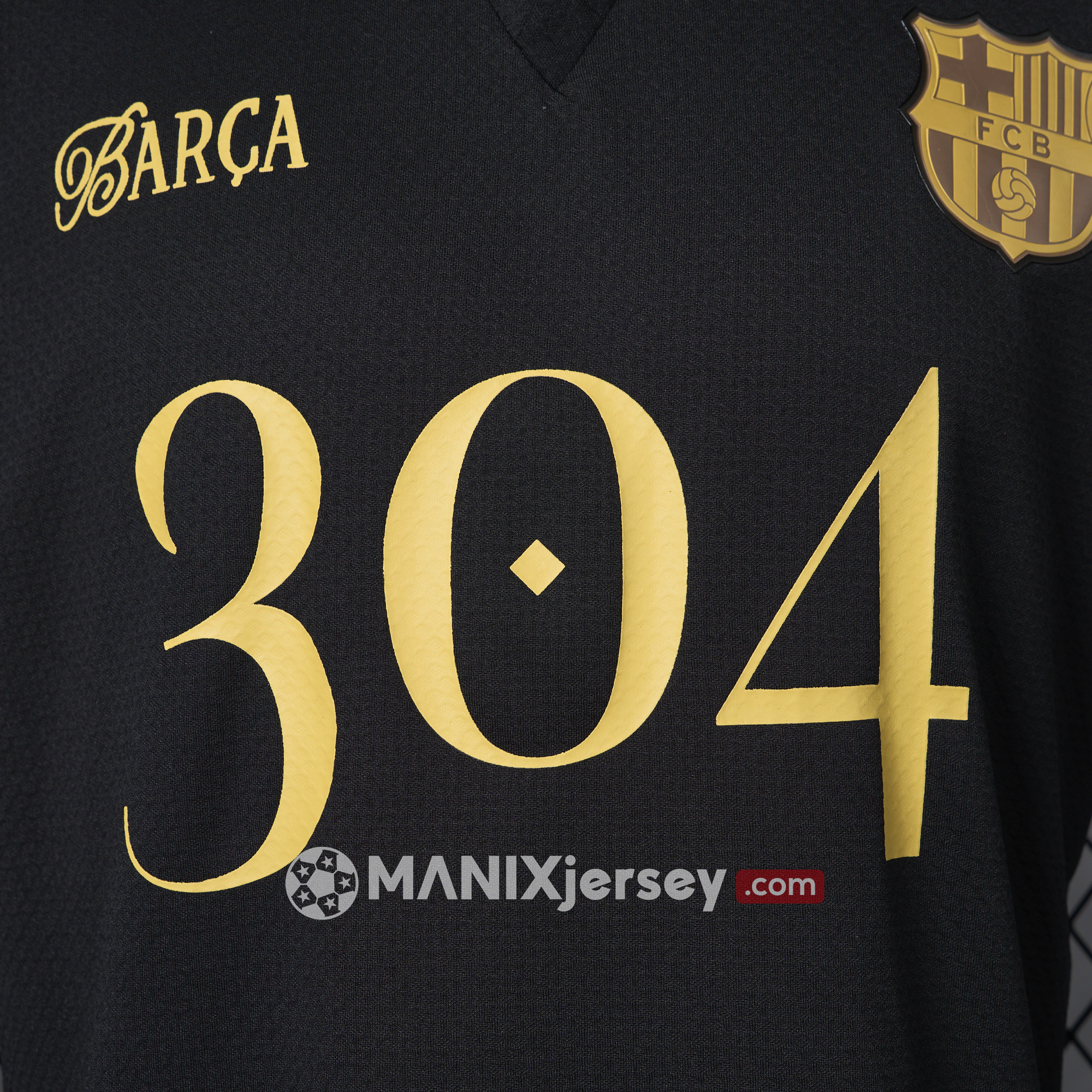 ManixJersey.com | Barcelona 24-25 Yamal Anniversary Black Jersey - Player Version -Customize Name, Number and Patch | Worldwide Shipping