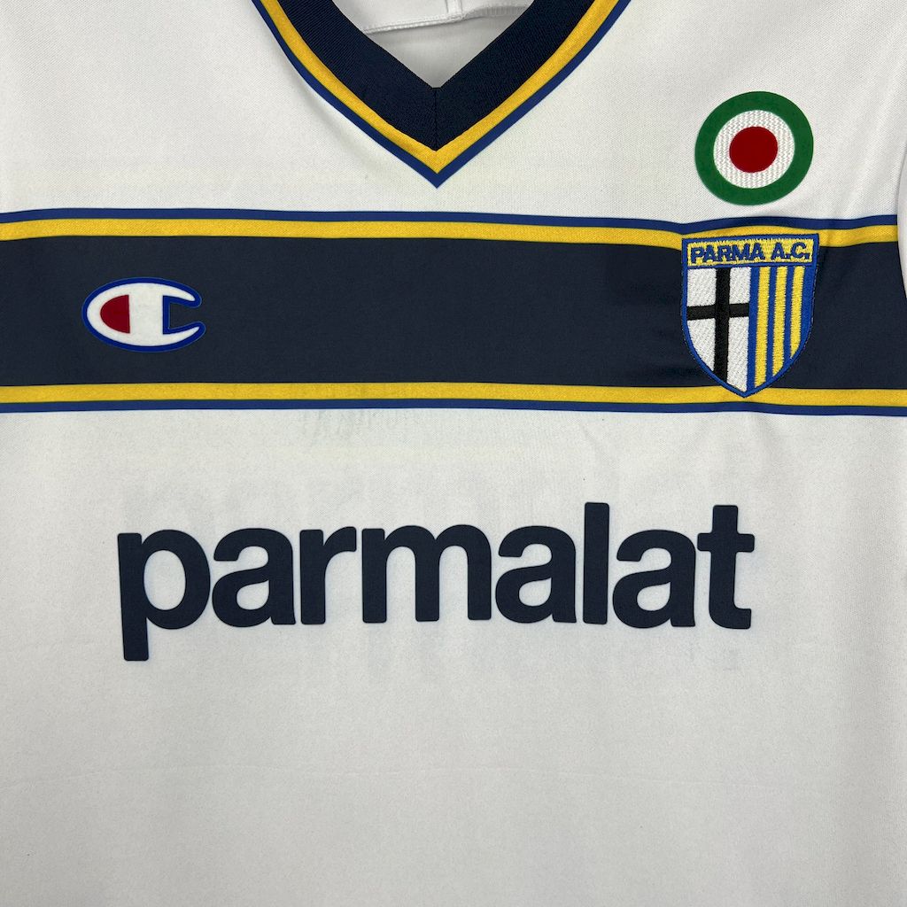 JerseysGala.com | Retro Parma 2002-03 Away Jersey - Fans Version -Customize Name, Number and Patch | Worldwide Shipping
