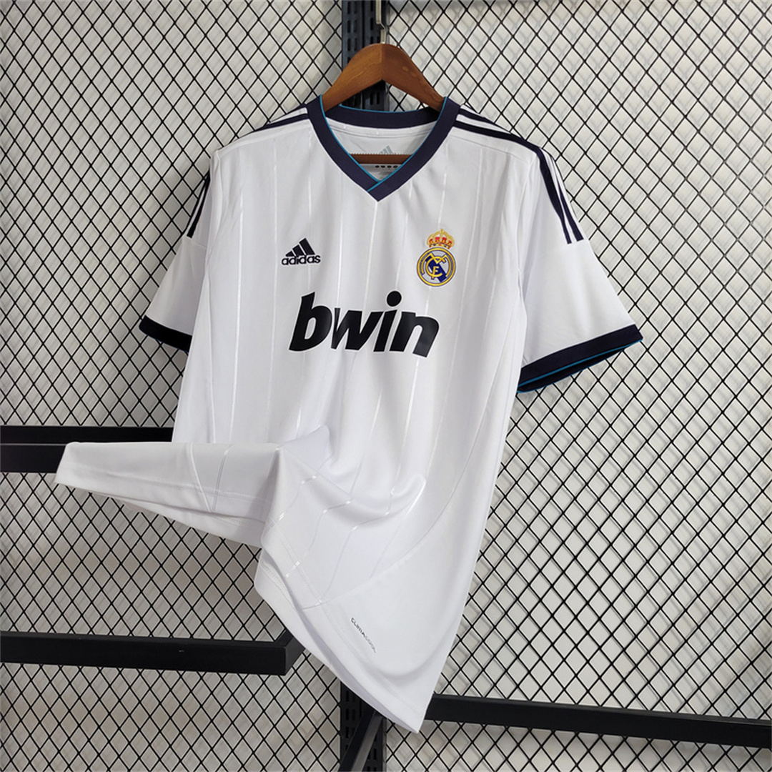 JerseysGala.com | Real Madrid Retro 12-13 Home Stadium Jersey -Customize Name, Number and Patch | Worldwide Shipping