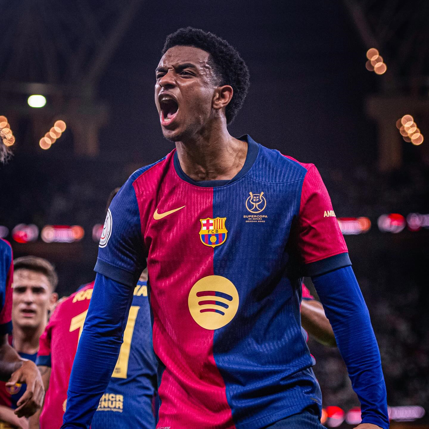 ManixJersey.com | Barcelona 24-25 Supercopa Jersey with Big Logo - Player Version -Customize Name, Number and Patch | Worldwide Shipping