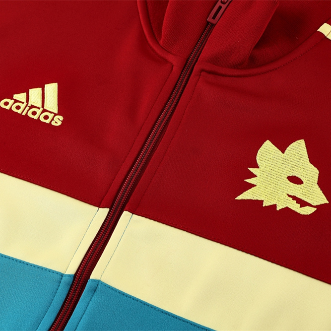 ManixJersey.com | Roma 24-25 Vintage Jacket Training Tracksuit - Red -Customize Name, Number and Patch | Worldwide Shipping