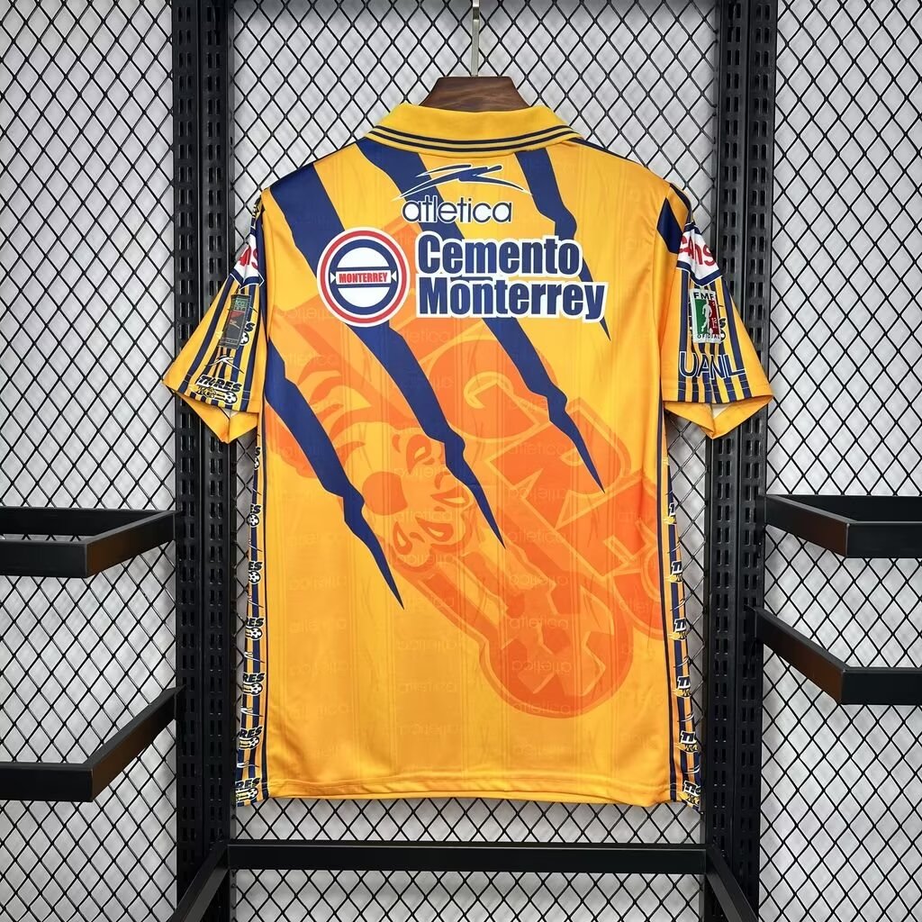 ManixJersey.com | Retro Tigres UANL 1997-98 Home Stadium Jersey -Customize Name, Number and Patch | Worldwide Shipping