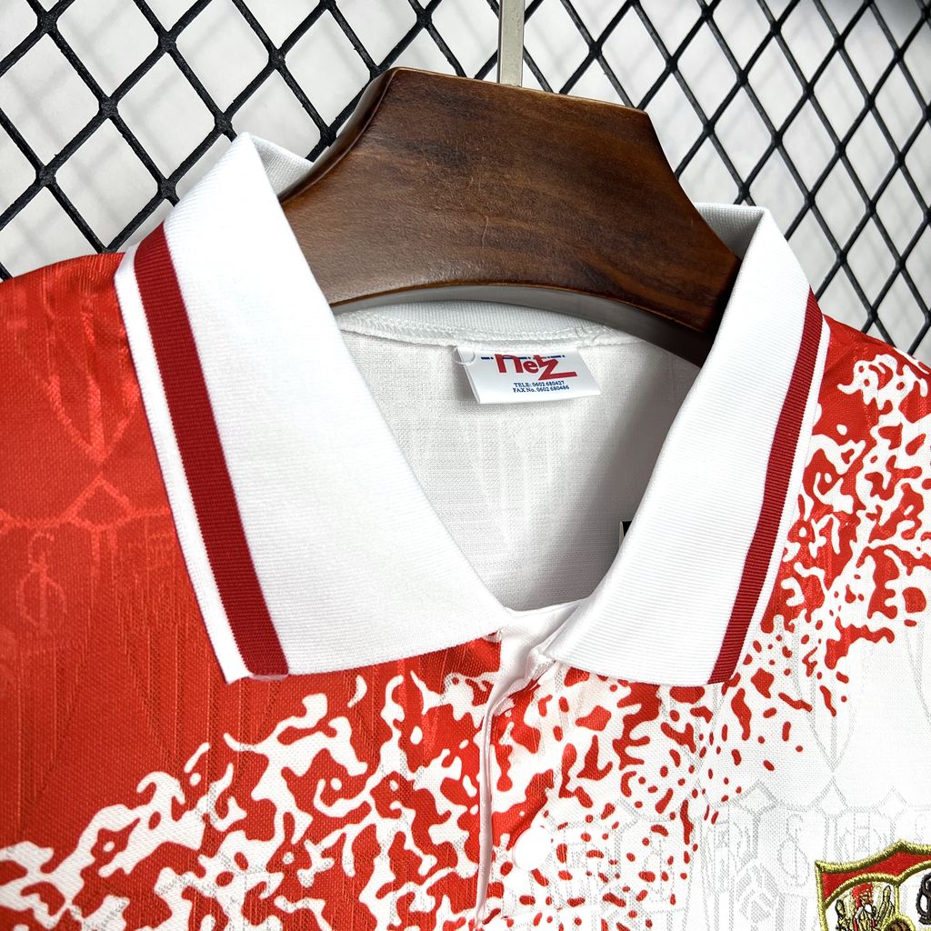 ManixJersey.com | Retro Sevilla FC 1993-94 Home Jersey -Customize Name, Number and Patch | Worldwide Shipping
