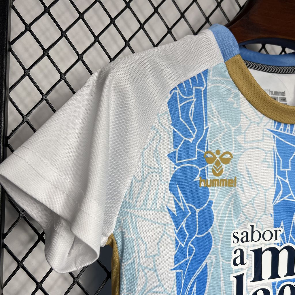 JerseysGala.com | Malaga 24-25 Home Kids Kit -Customize Name, Number and Patch | Worldwide Shipping