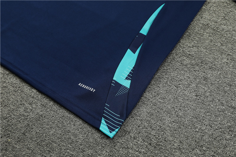 ManixJersey.com | Arsenal 24-25 Short-Sleeve Training Kids Kit - Deep Blue -Customize Name, Number and Patch | Worldwide Shipping