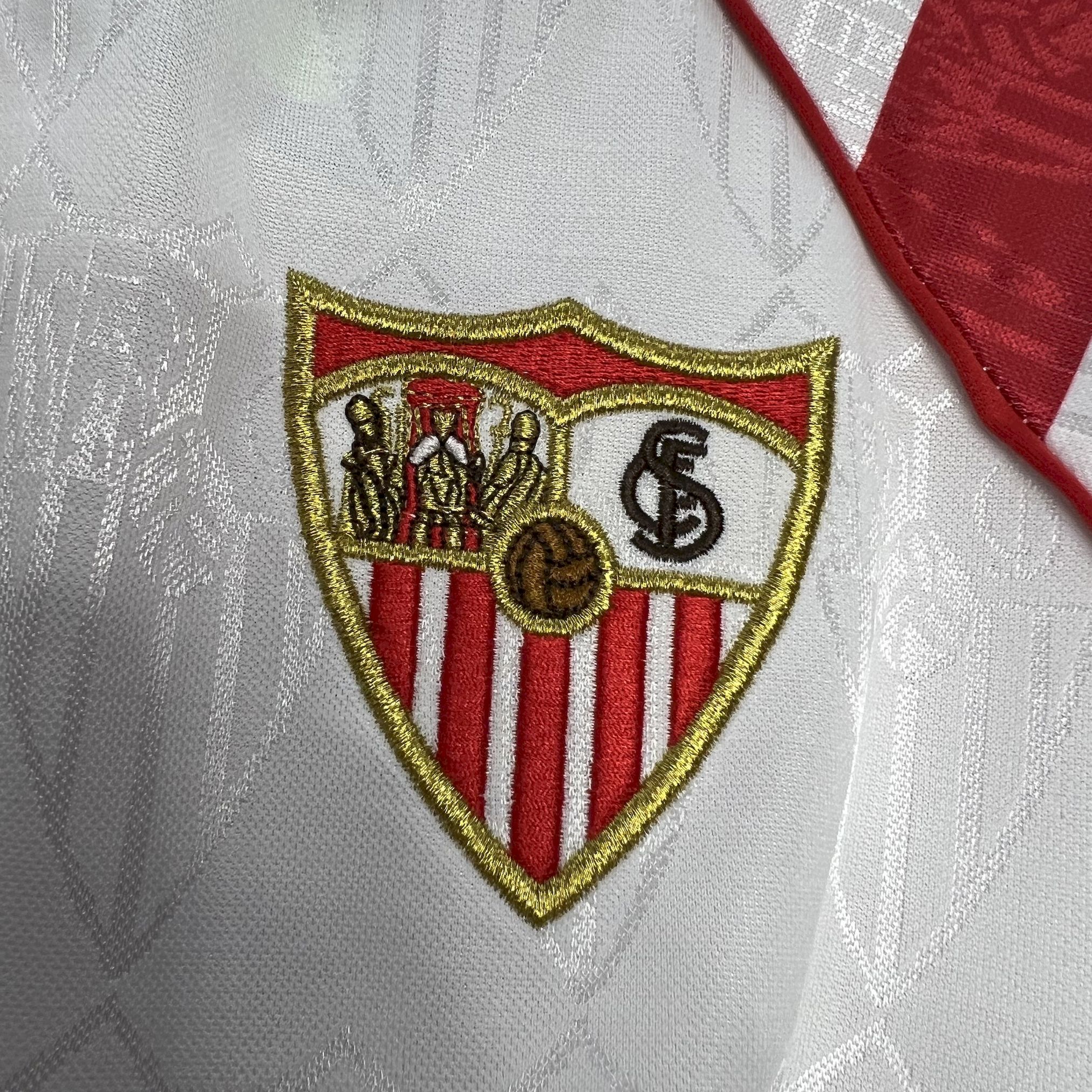 ManixJersey.com | Retro Sevilla FC 1992-93 Home Jersey -Customize Name, Number and Patch | Worldwide Shipping