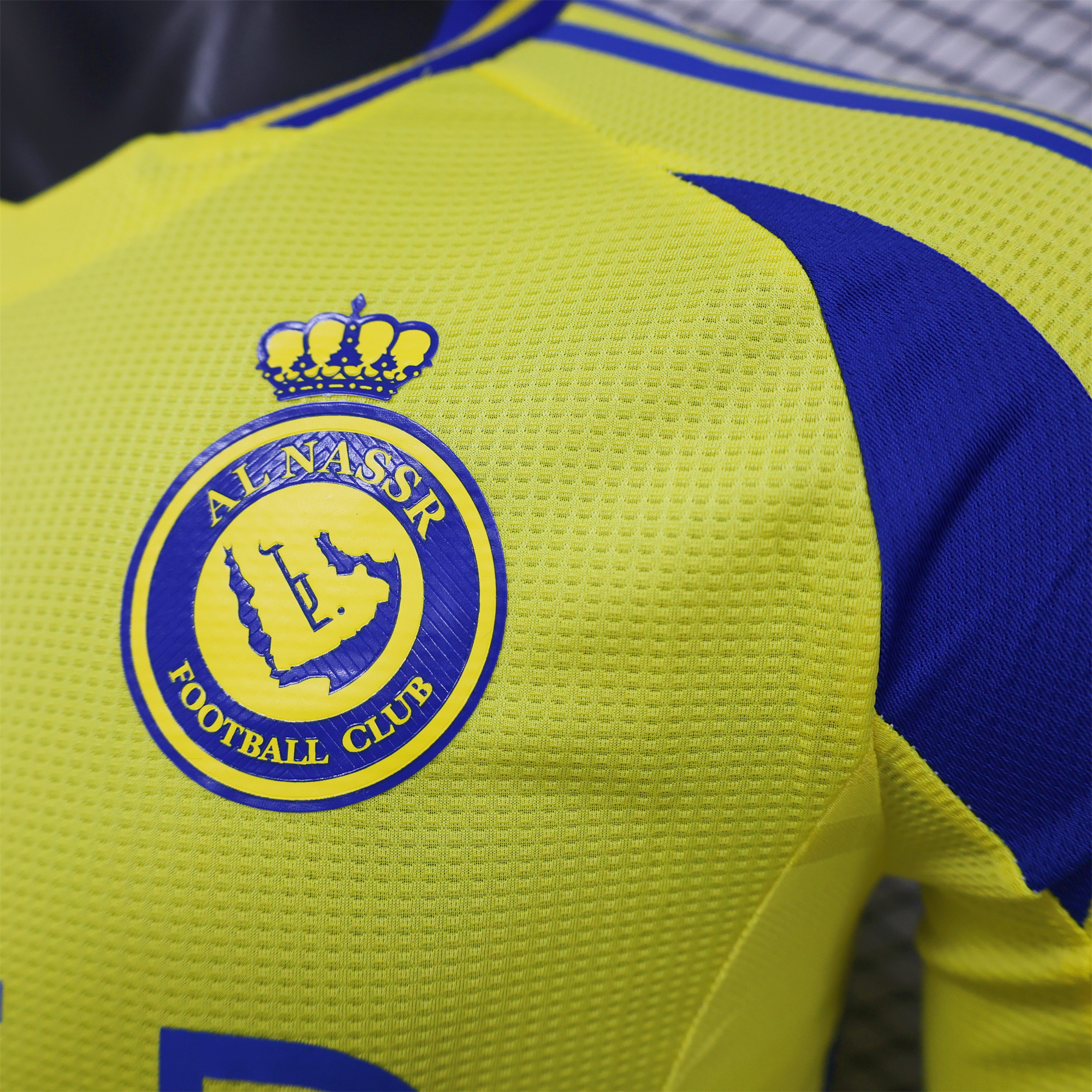 JerseysGala.com | Al Nassr Riyadh Victory 24-25 Home Long Sleeve Jersey - Player Version -Customize Name, Number and Patch | Worldwide Shipping