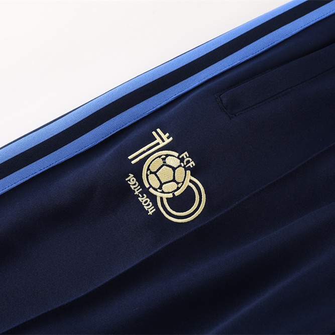 ManixJersey.com | Colombia 2024 100th Anniversary 24-25 Jacket Training Tracksuit - Deep Blue -Customize Name, Number and Patch | Worldwide Shipping