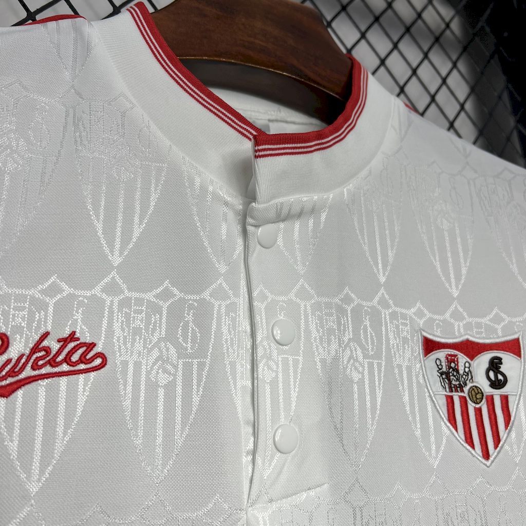 unitedfutballjersey-Retro Sevilla 1991-92 Home Jersey