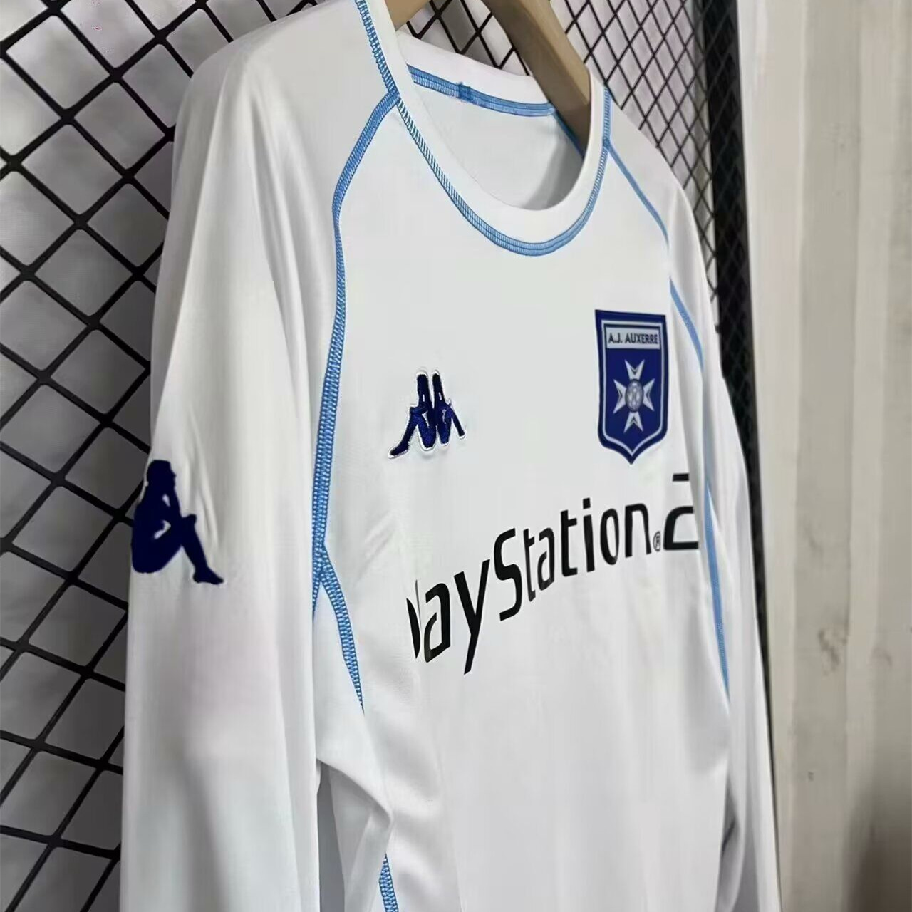 SIUjerseys-Retro AJ Auxerre 2003-04 Home Long Sleeves Jersey