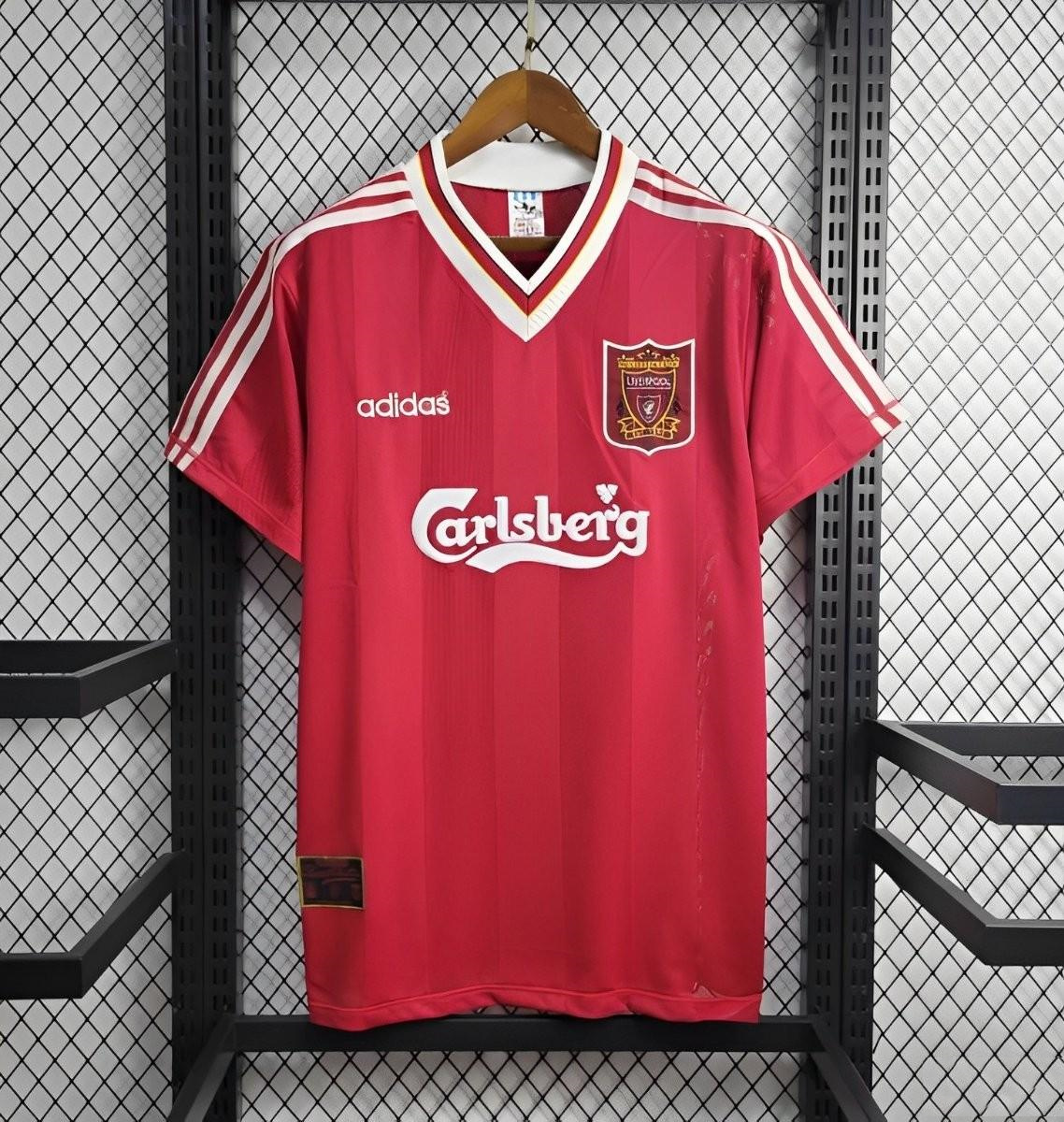 SIUjerseys-Retro Liver.pool 1995-96 Home Stadium Jersey