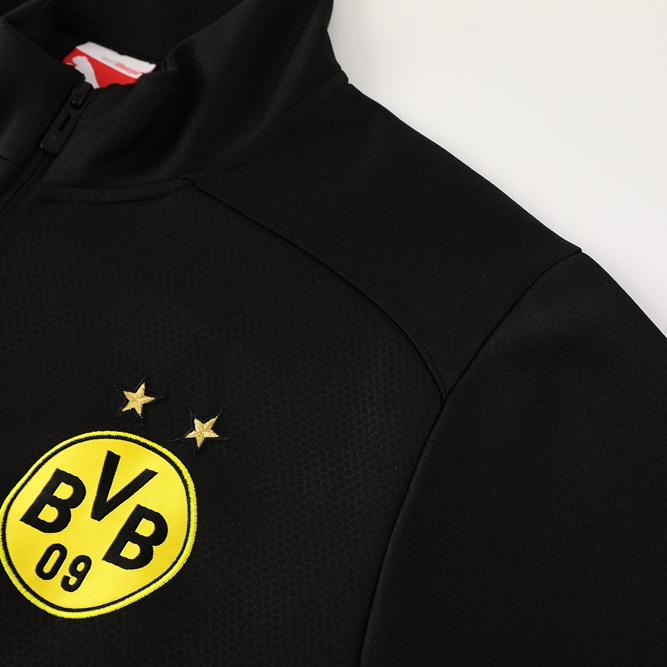 ManixJersey.com | Dortmund 24-25 Jacket Training Tracksuit - Black and Yellow -Customize Name, Number and Patch | Worldwide Shipping