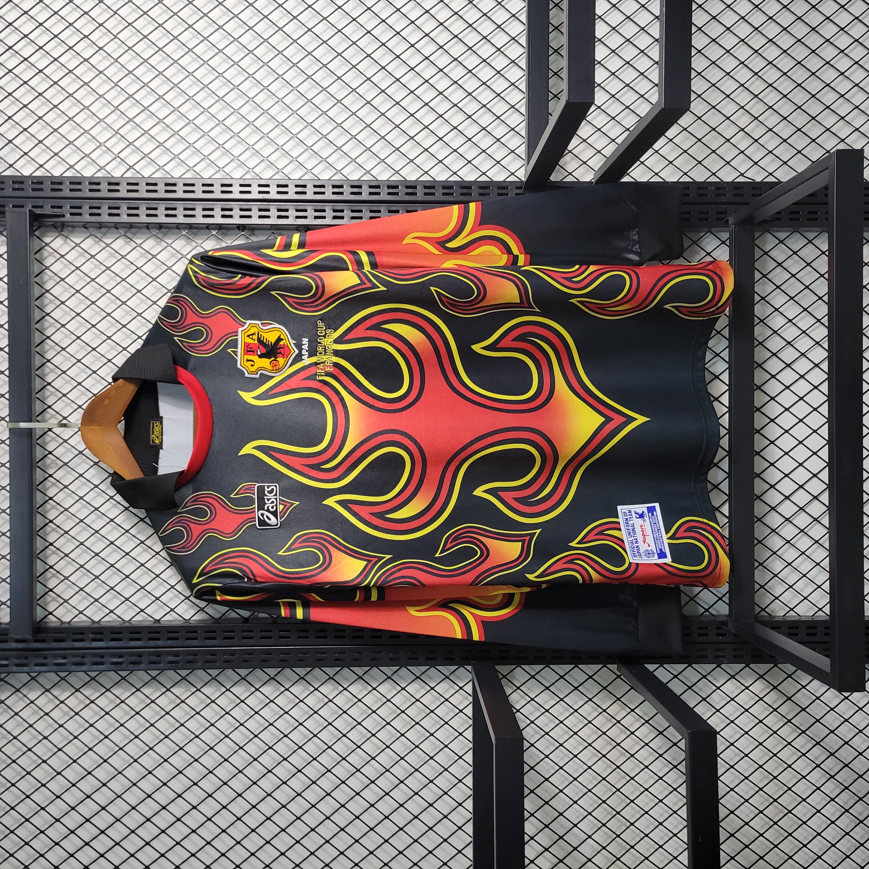 SIUjerseys-Retro Japan 1998 Red Flame Goalkeeper Jersey