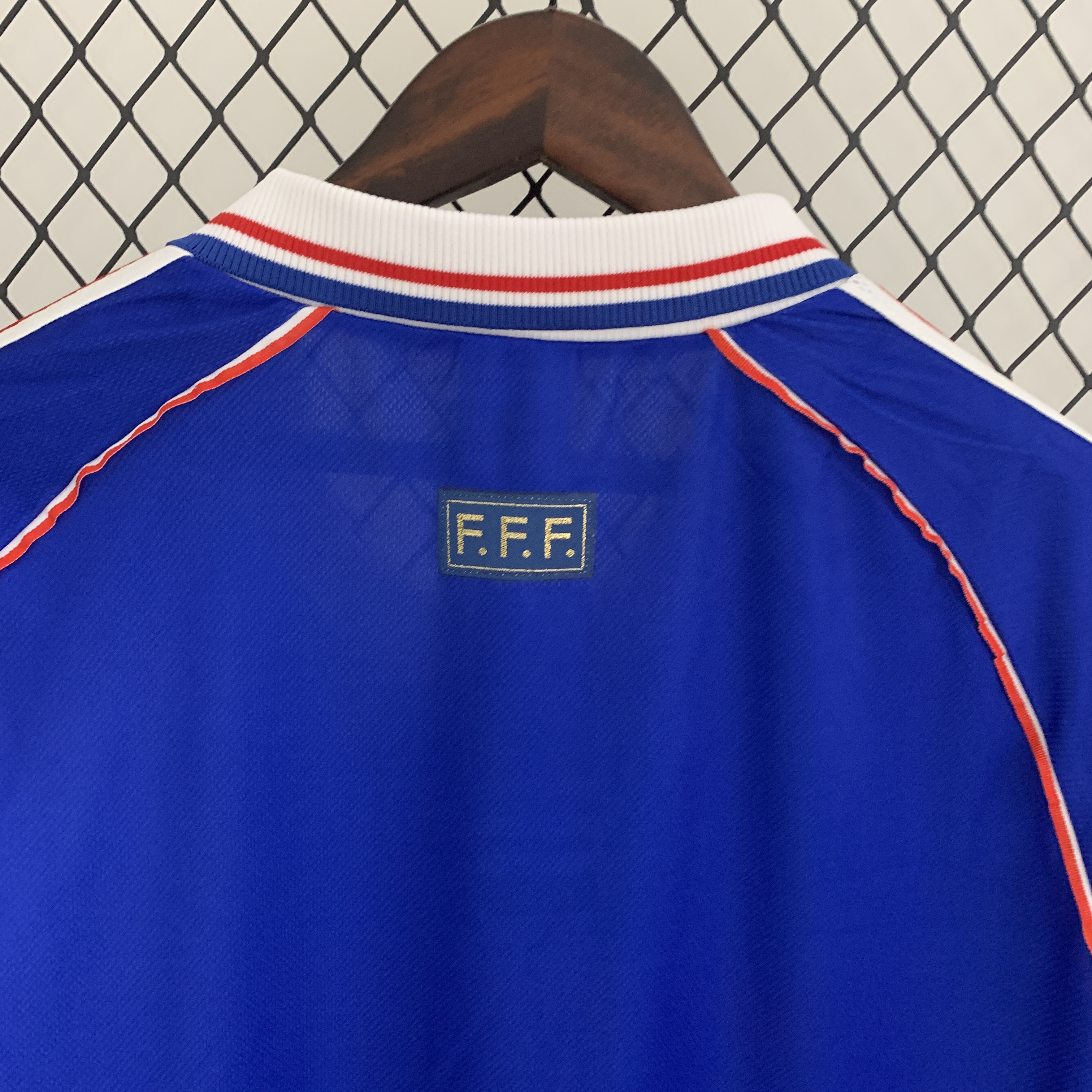 ManixJersey.com | Retro France 1998 Home Stadium Long Sleeve Jersey -Customize Name, Number and Patch | Worldwide Shipping