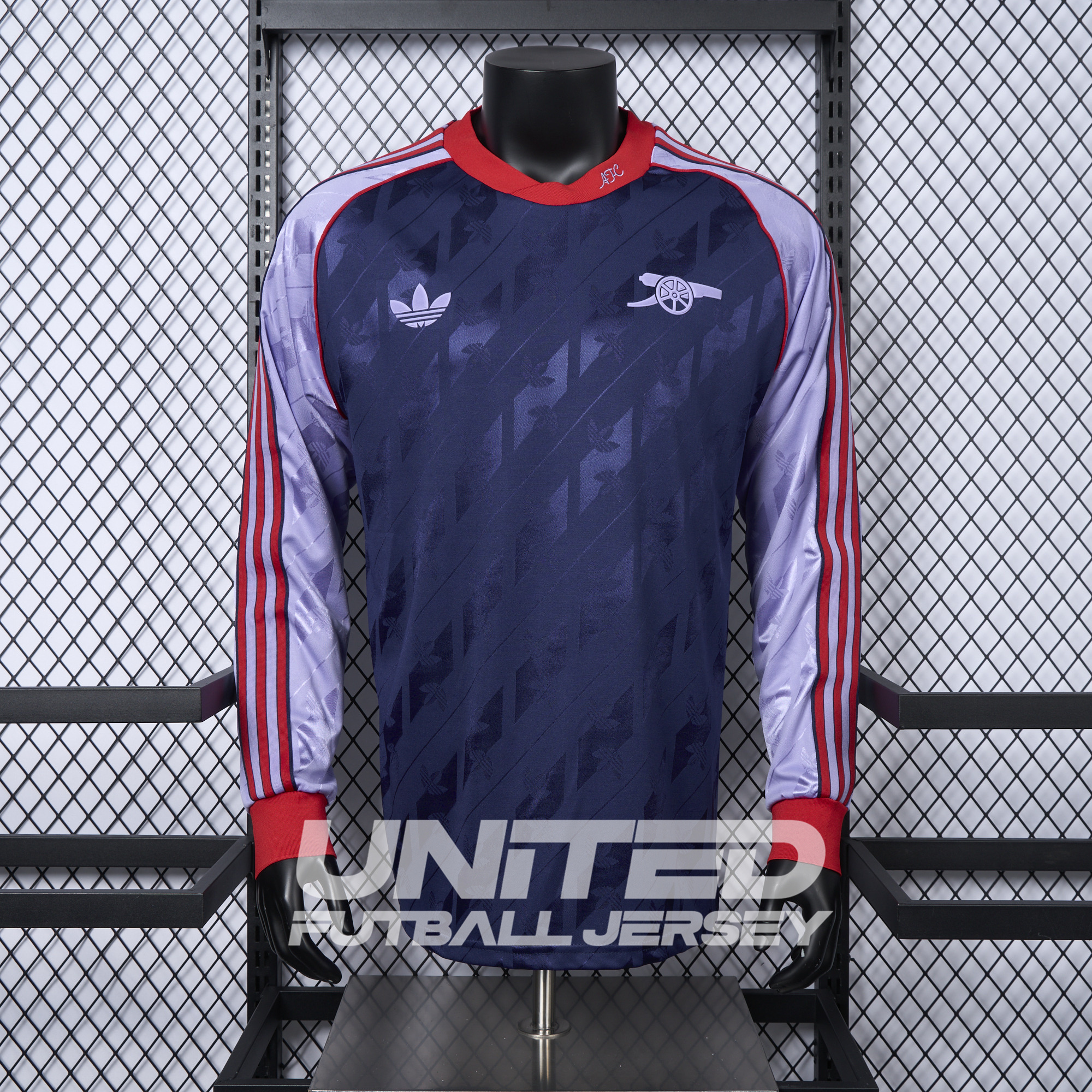 unitedfutballjersey-Arsenal 24-25 Originals LFSTLR Long Sleeve Purple Jersey - Player Version