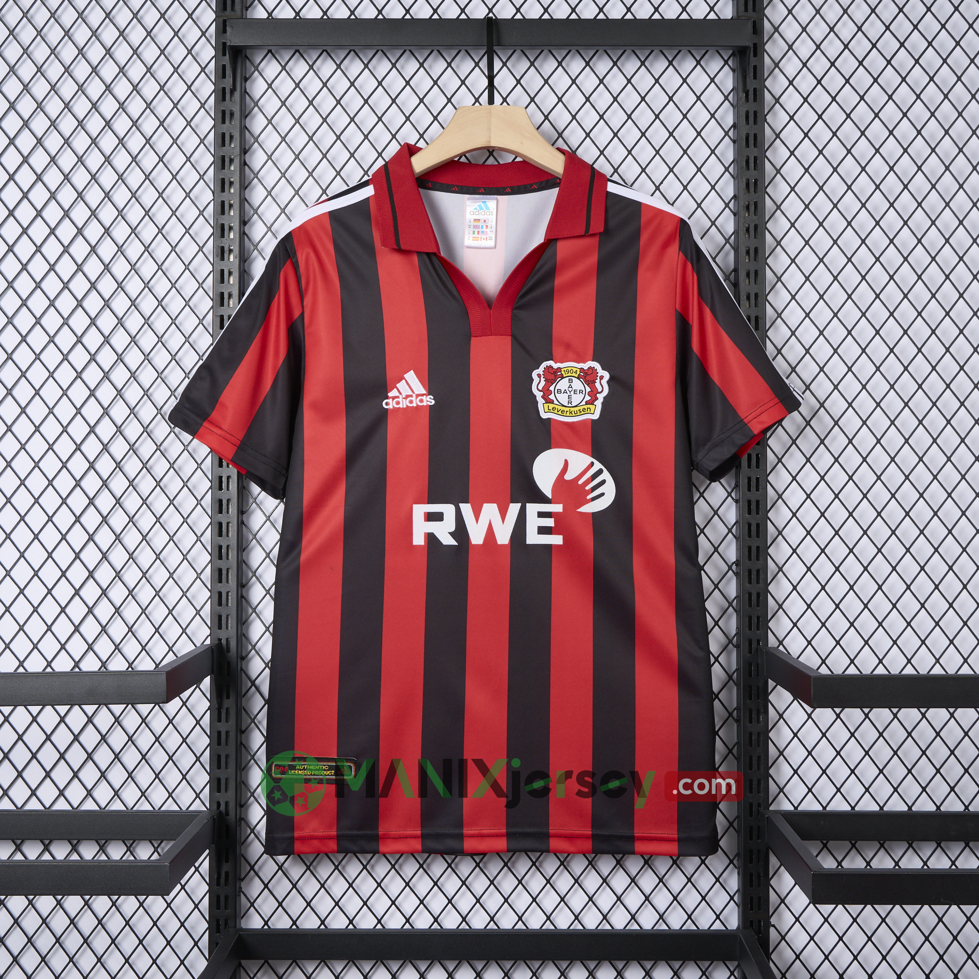 ManixJersey.com | Retro Bayer 04 Leverkusen 2001-02 Home Jersey -Customize Name, Number and Patch | Worldwide Shipping