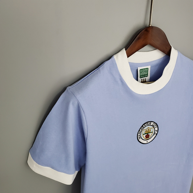 SIUjerseys-Retro Manchester City 1972 Home Stadium Jersey