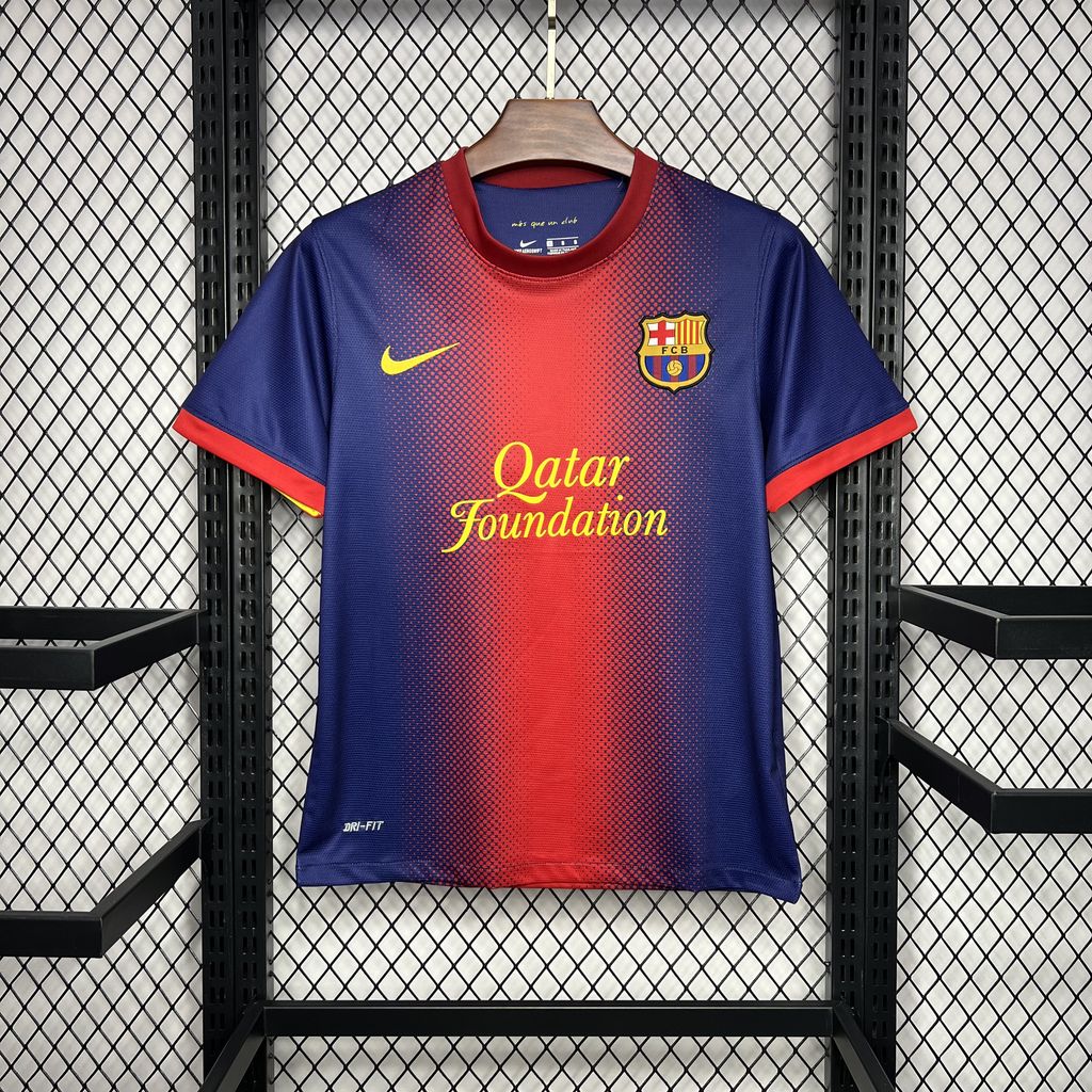 ManixJersey.com | Retro Barcelona 12-13 Home Stadium Jersey -Customize Name, Number and Patch | Worldwide Shipping