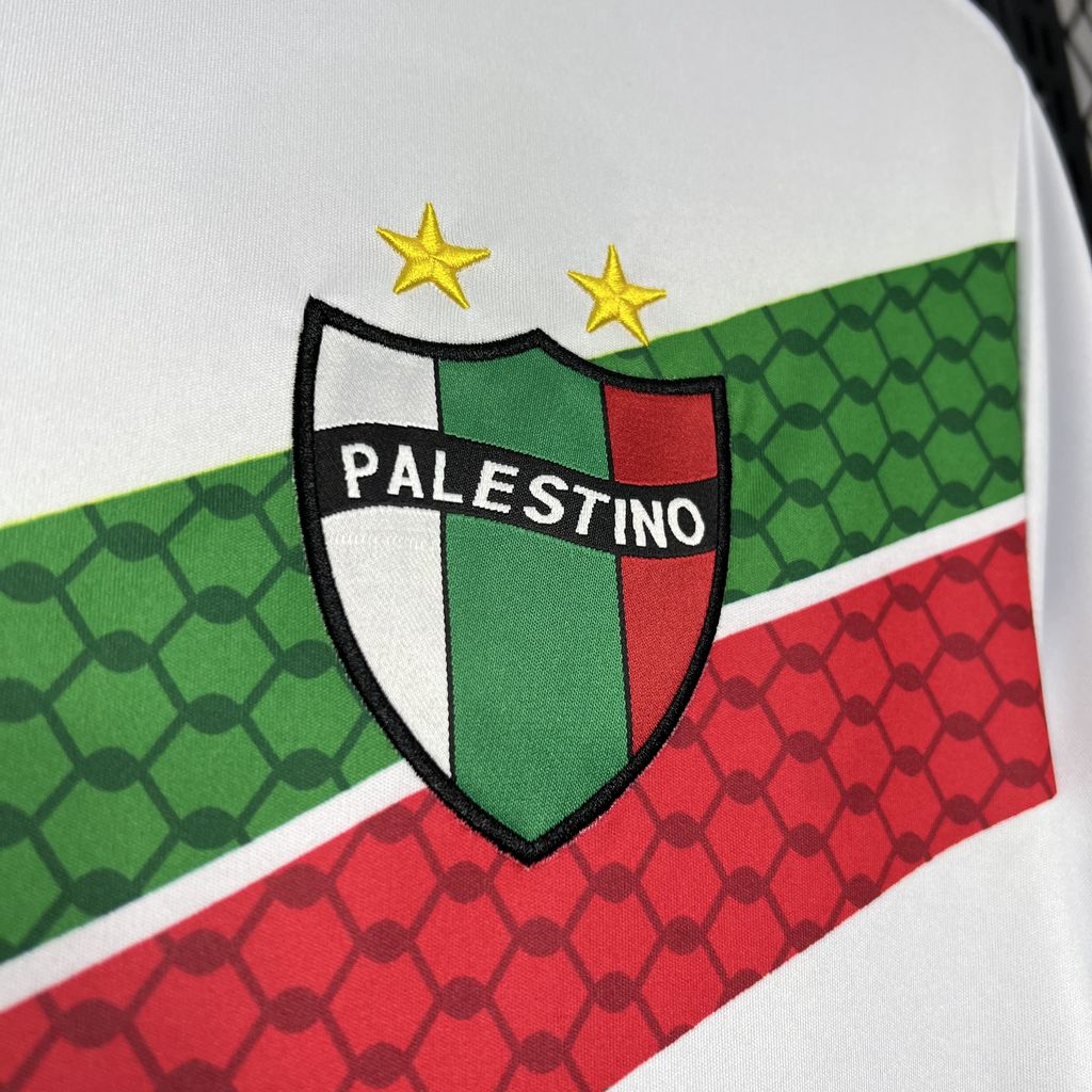 ManixJersey.com | Club Deportivo Palestino 24-25 White Graffiti Jersey - Fans Version -Customize Name, Number and Patch | Worldwide Shipping