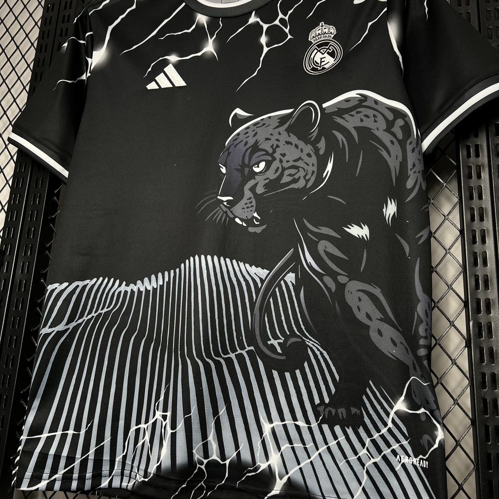 JerseysGala.com | Real Madrid 24-25 Black Leopard Jersey - Fans Version -Customize Name, Number and Patch | Worldwide Shipping