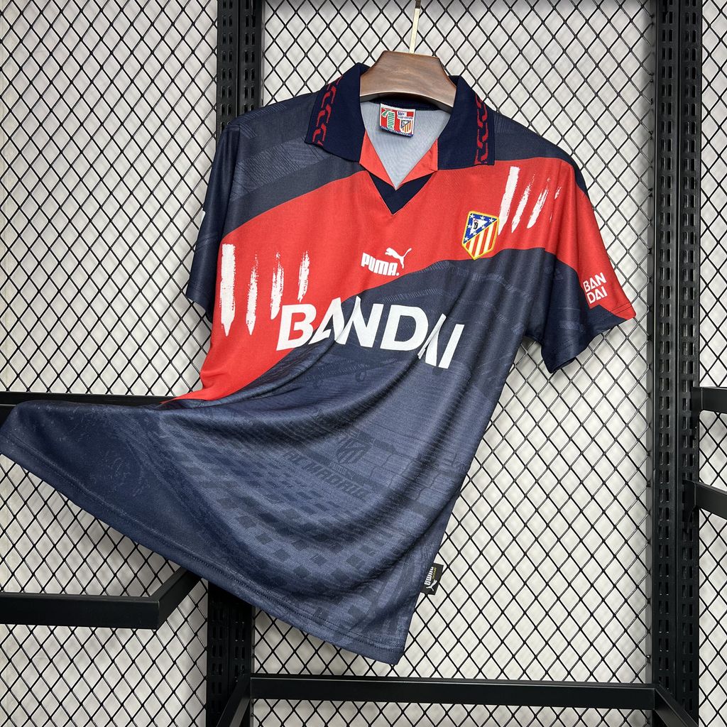 ManixJersey.com | Retro Atletico Madrid 1996-97 Away Jersey -Customize Name, Number and Patch | Worldwide Shipping
