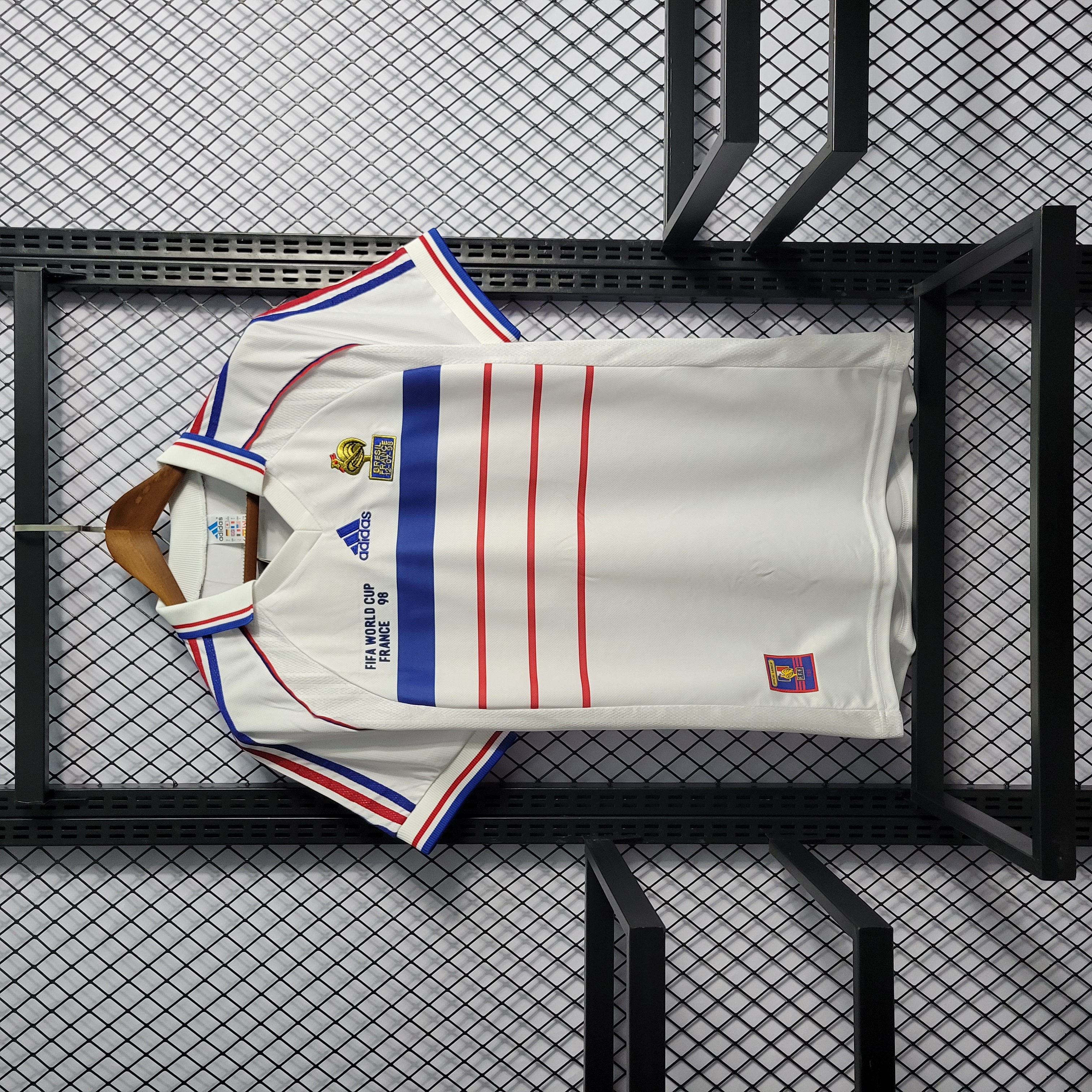 SIUjerseys-Retro France 1998 Away Stadium Jersey