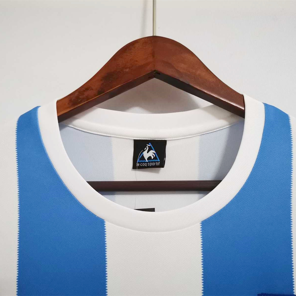 SIUjerseys-Retro Argentina 1986 Home Stadium Long Sleeve Jersey