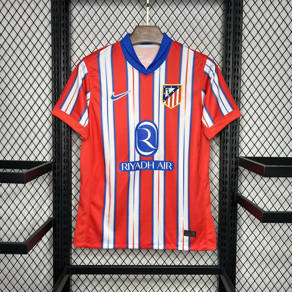 ManixJersey.com | Atletico Madrid 24-25 Home Stadium Jersey - Fans Version -Customize Name, Number and Patch | Worldwide Shipping