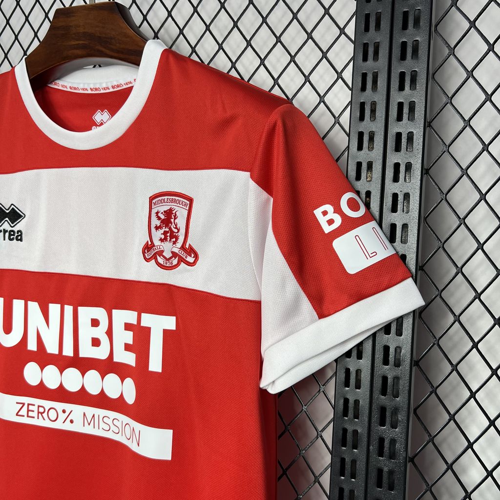 SIUjerseys-Middlesbrough 24-25 Home Stadium Jersey - Fans Version