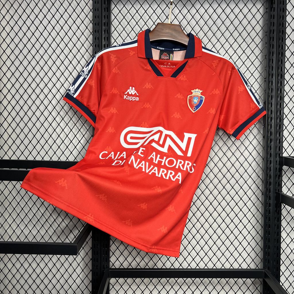 ManixJersey.com | Retro Osasuna 1996-97 Home Jersey -Customize Name, Number and Patch | Worldwide Shipping