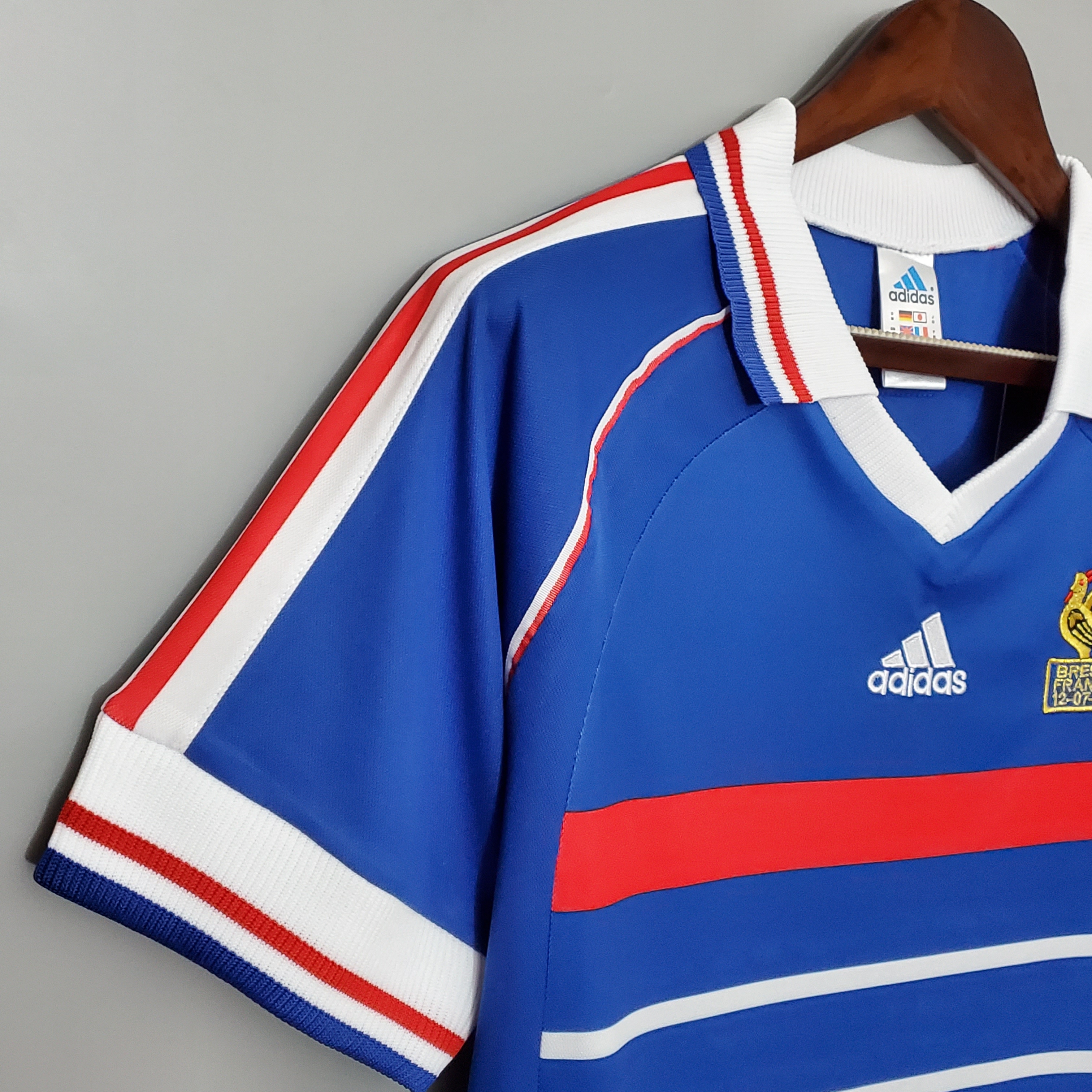 ManixJersey.com | France Retro 1998 Home Jersey -Customize Name, Number and Patch | Worldwide Shipping