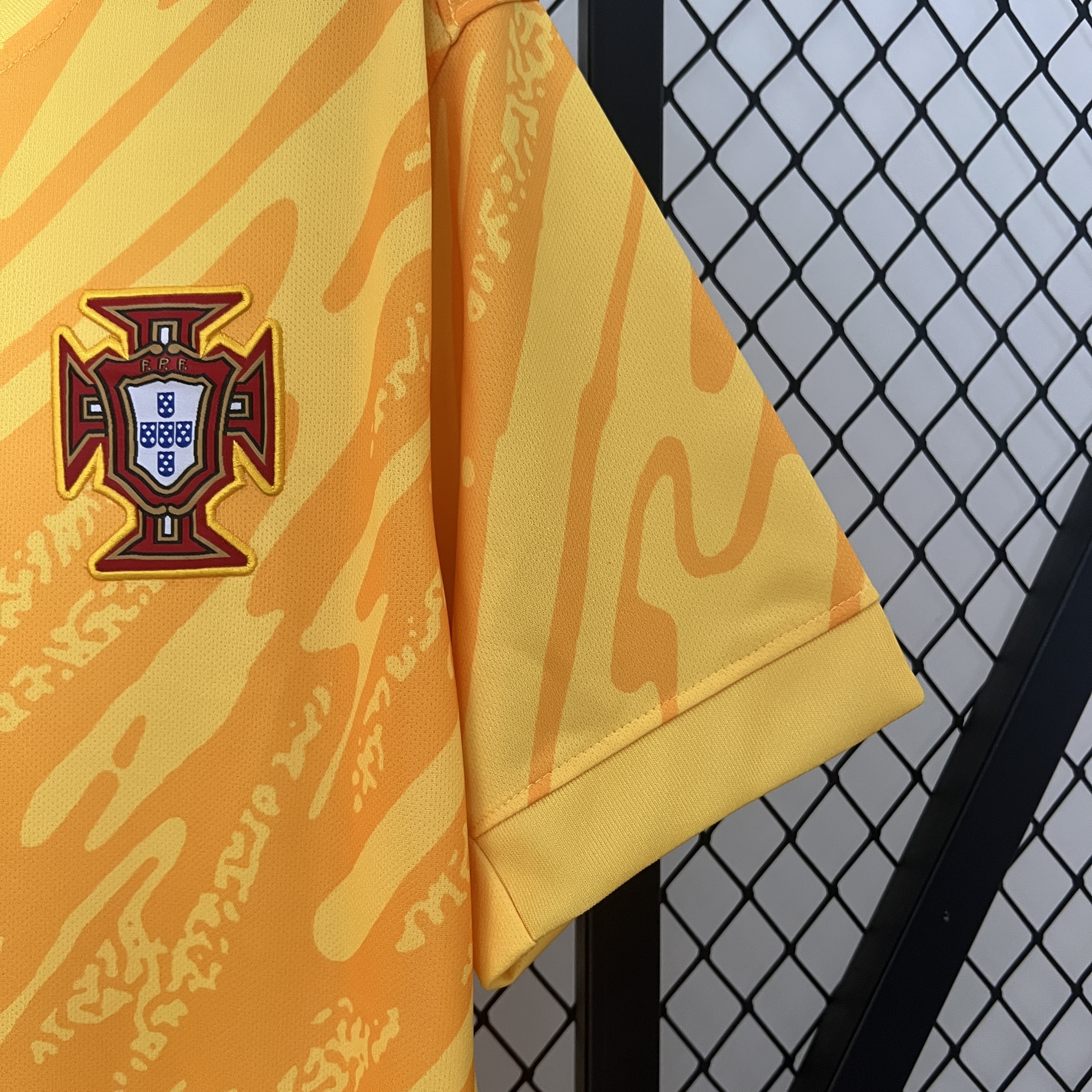 ManixJersey.com | Portugal 2024 Yellow Goalkeeper Jersey - Fans Version -Customize Name, Number and Patch | Worldwide Shipping