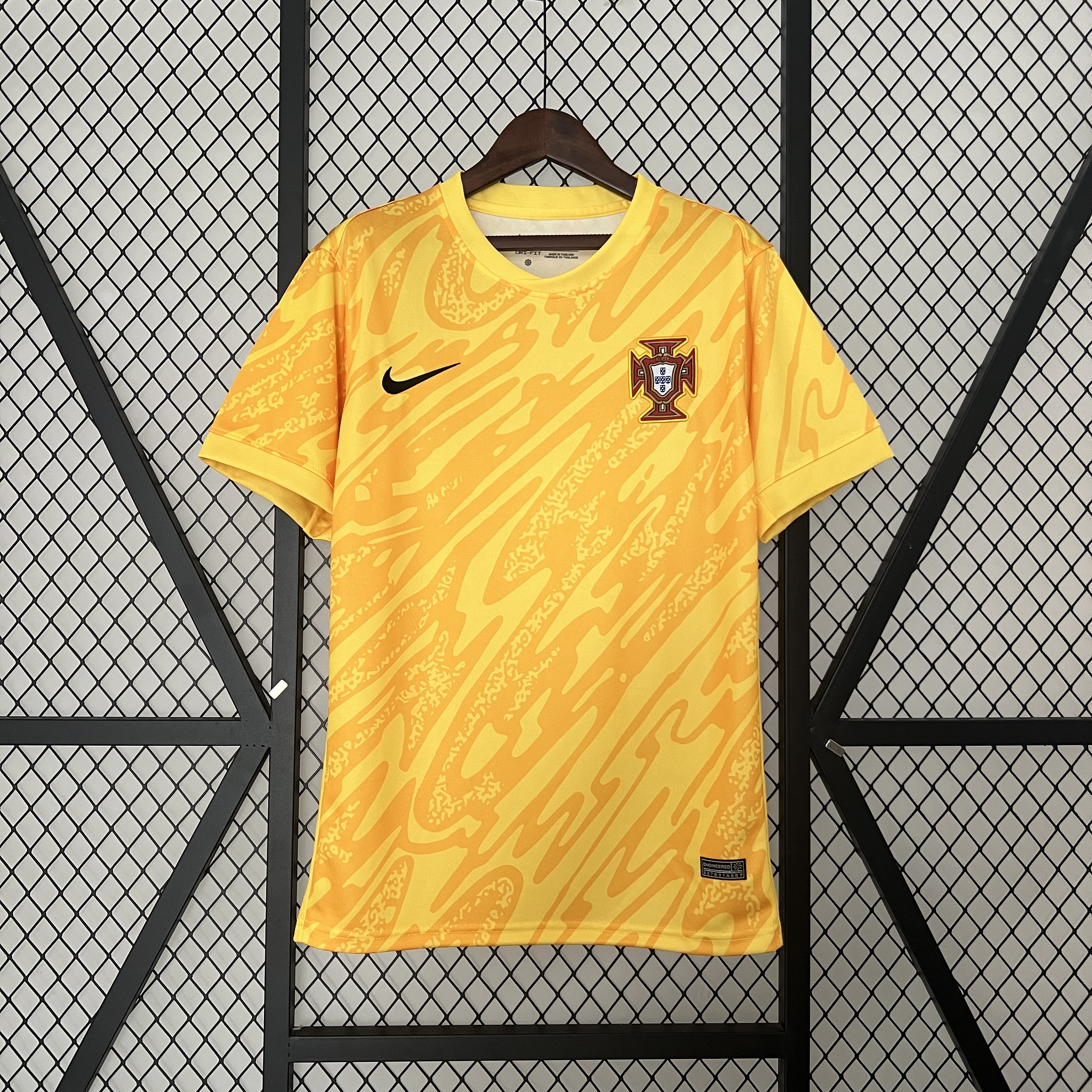 ManixJersey.com | Portugal 2024 Yellow Goalkeeper Jersey - Fans Version -Customize Name, Number and Patch | Worldwide Shipping
