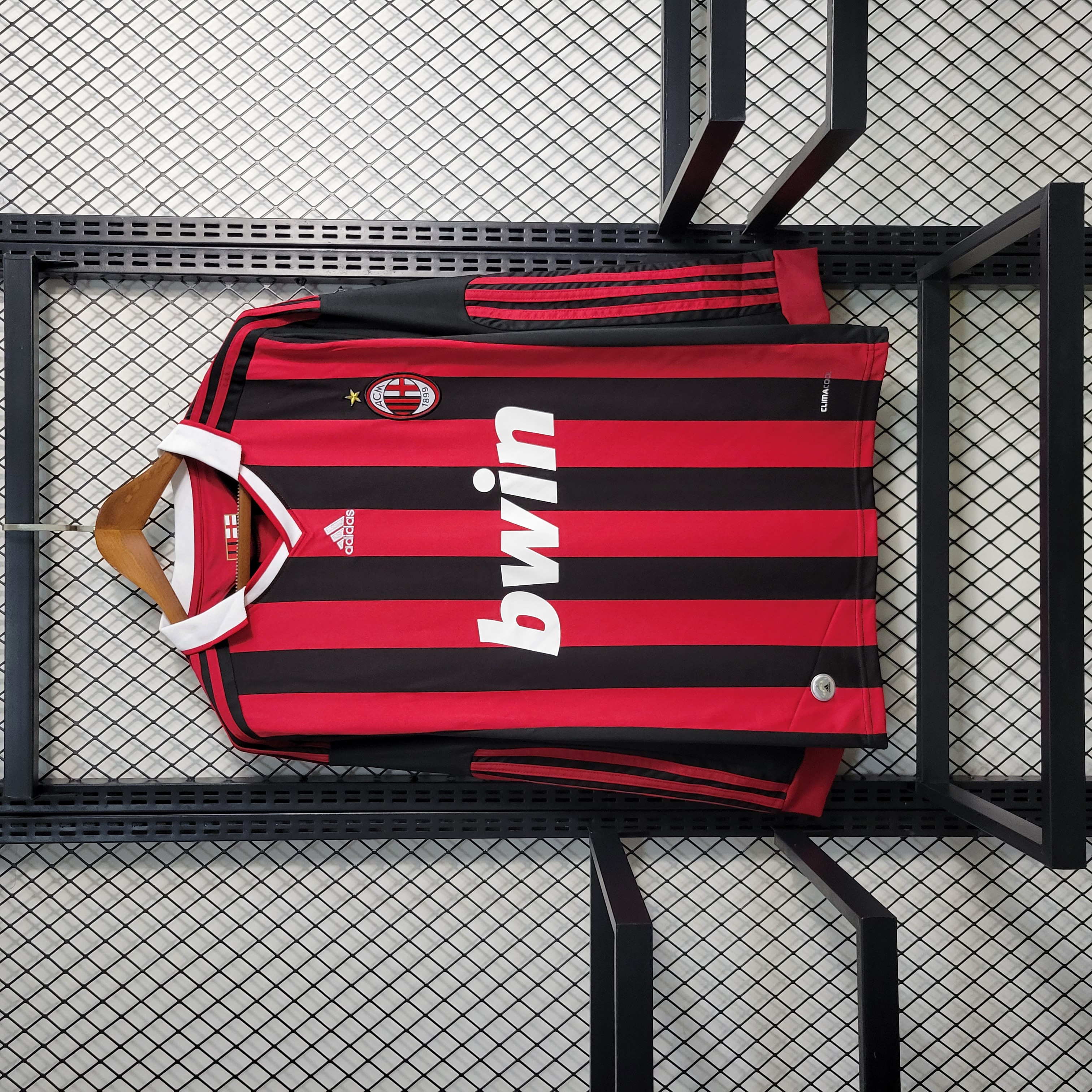 JerseysGala.com | Retro AC Milan 2009-10 Home Stadium Long Sleeve Jersey -Customize Name, Number and Patch | Worldwide Shipping