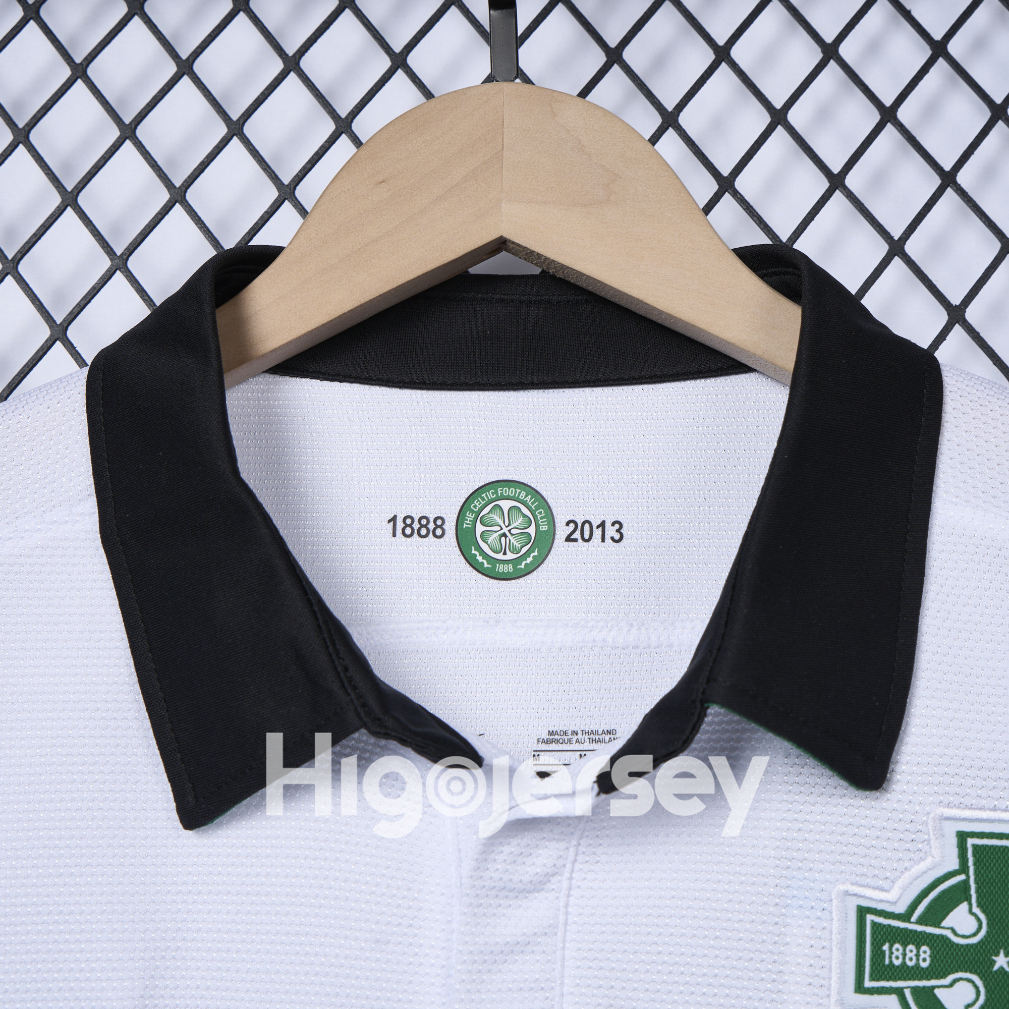 Higojerseys-Retro Celtic 2012-13 Third 125th Anniversary White POLO Shirt