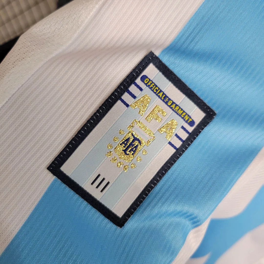 ManixJersey.com | Retro Argentina 1998 Home Stadium Jersey -Customize Name, Number and Patch | Worldwide Shipping