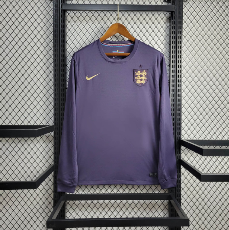 ManixJersey.com | England 2024 Away Stadium Long Sleeve Jersey - Fans Version -Customize Name, Number and Patch | Worldwide Shipping