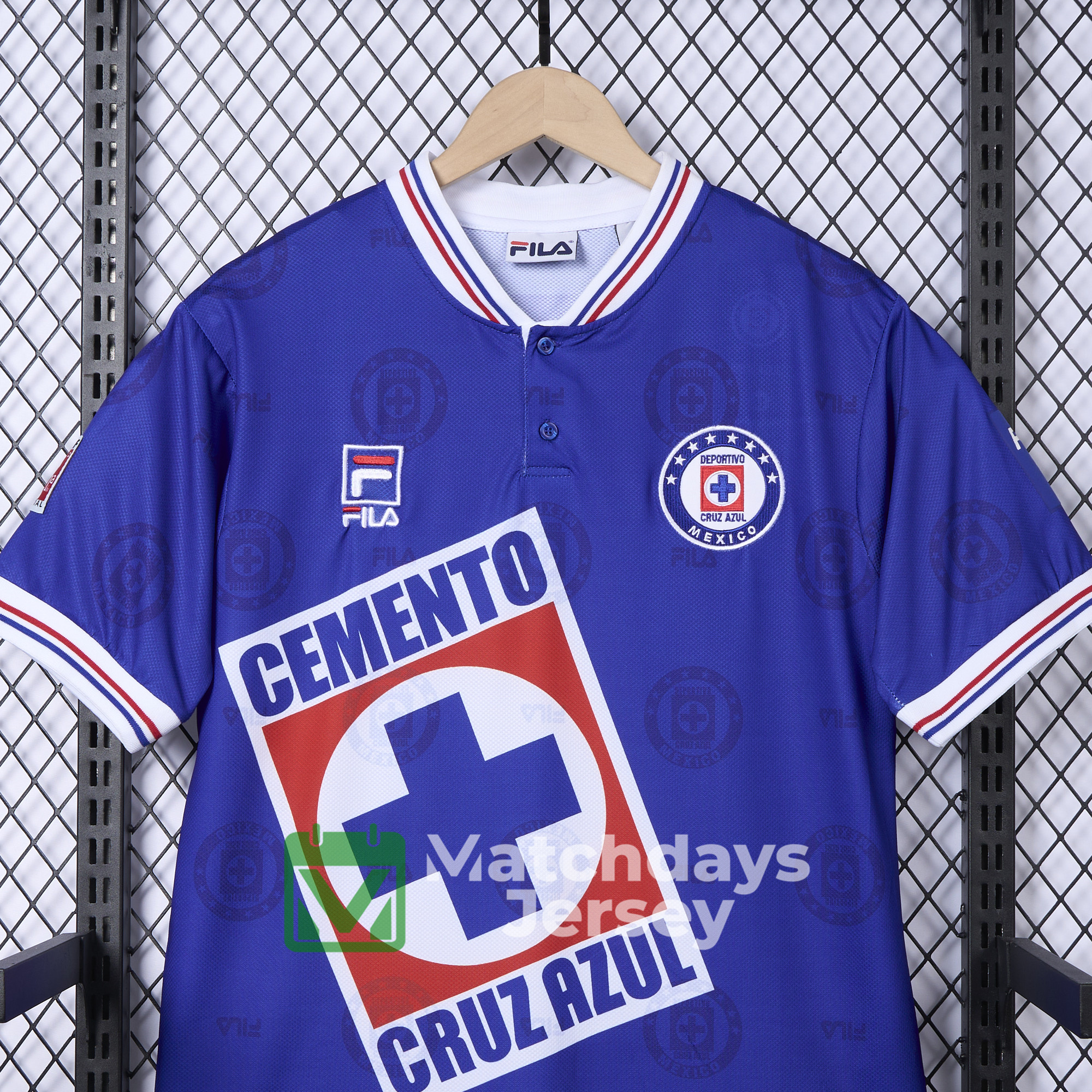 GlobeJersey-Retro Cruz Azul 1998-99 Home Stadium Jersey - Fans Version