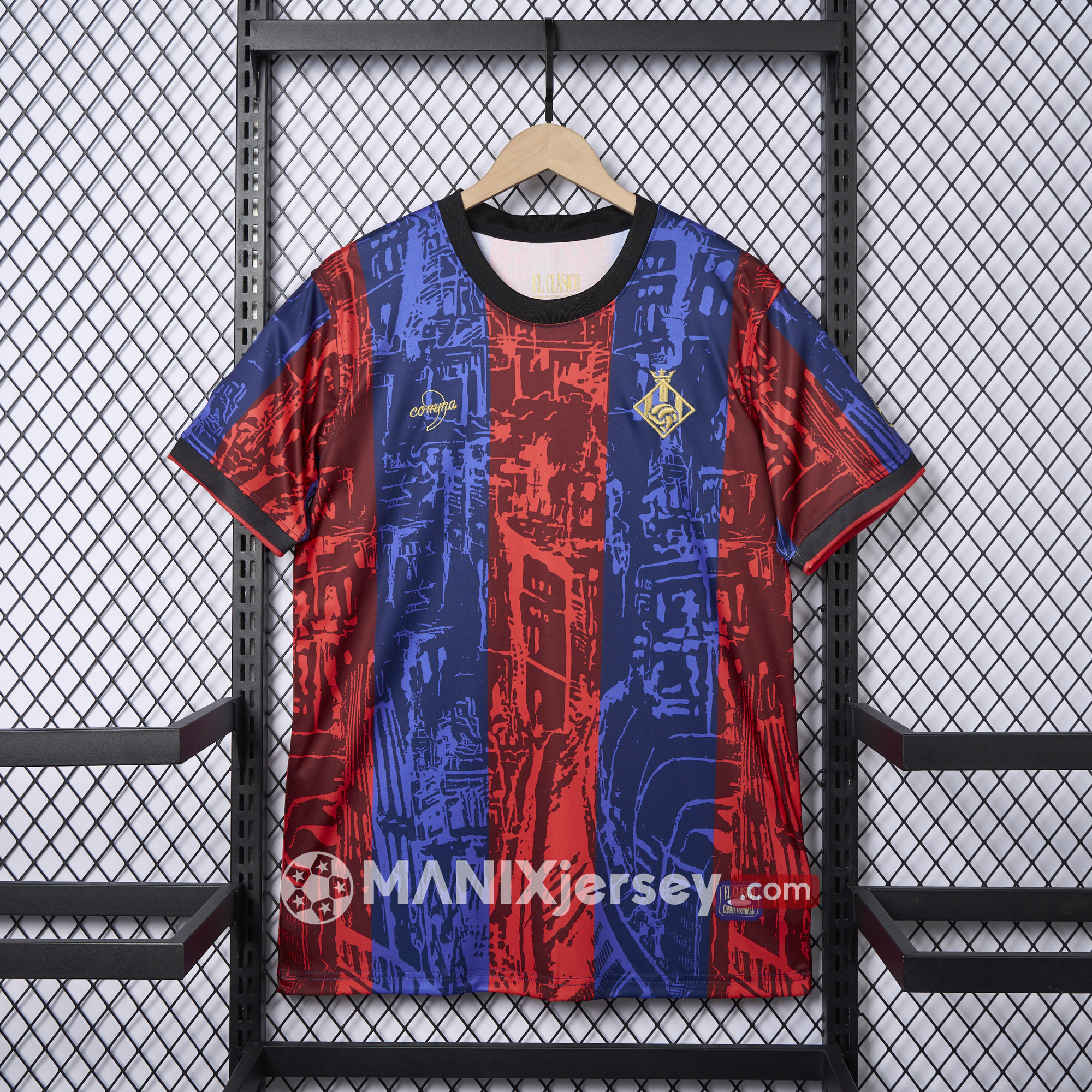 ManixJersey.com | Barcelona 2024-25 COMMA Messi Jersey - Fans Version -Customize Name, Number and Patch | Worldwide Shipping