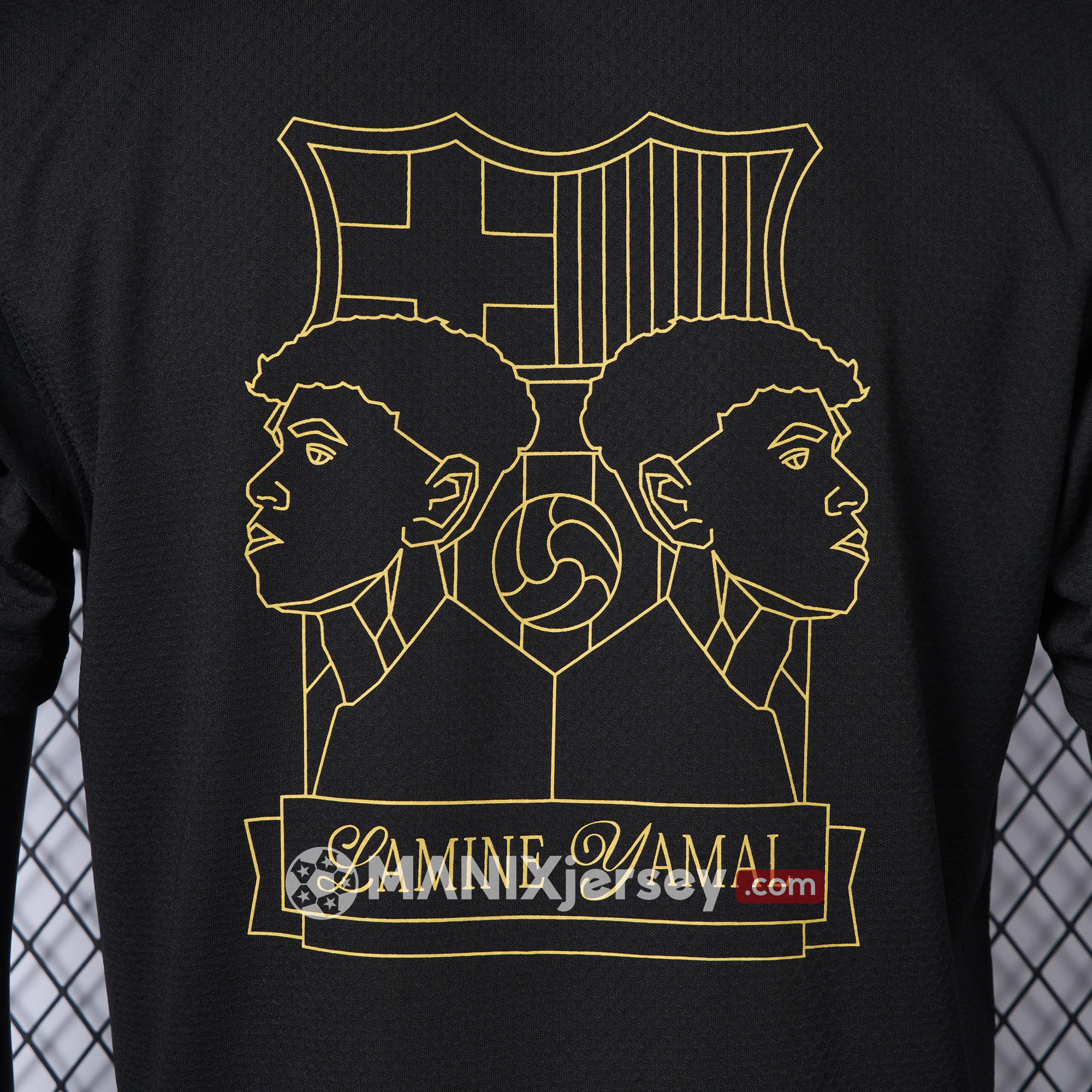 ManixJersey.com | Barcelona 24-25 Yamal Anniversary Black Jersey - Player Version -Customize Name, Number and Patch | Worldwide Shipping