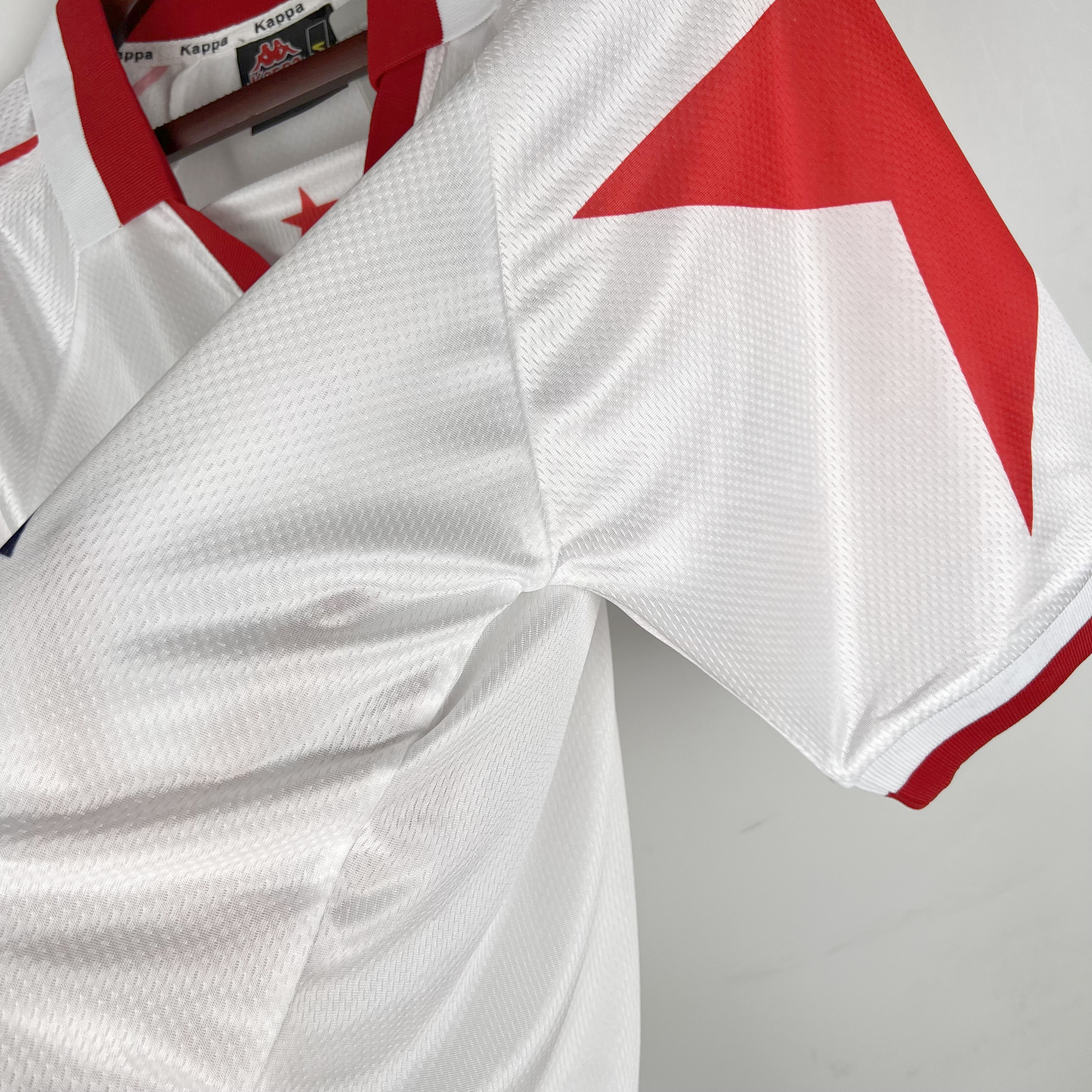 ManixJersey.com | Retro Red Star FC 1995-97 Away Stadium Jersey -Customize Name, Number and Patch | Worldwide Shipping