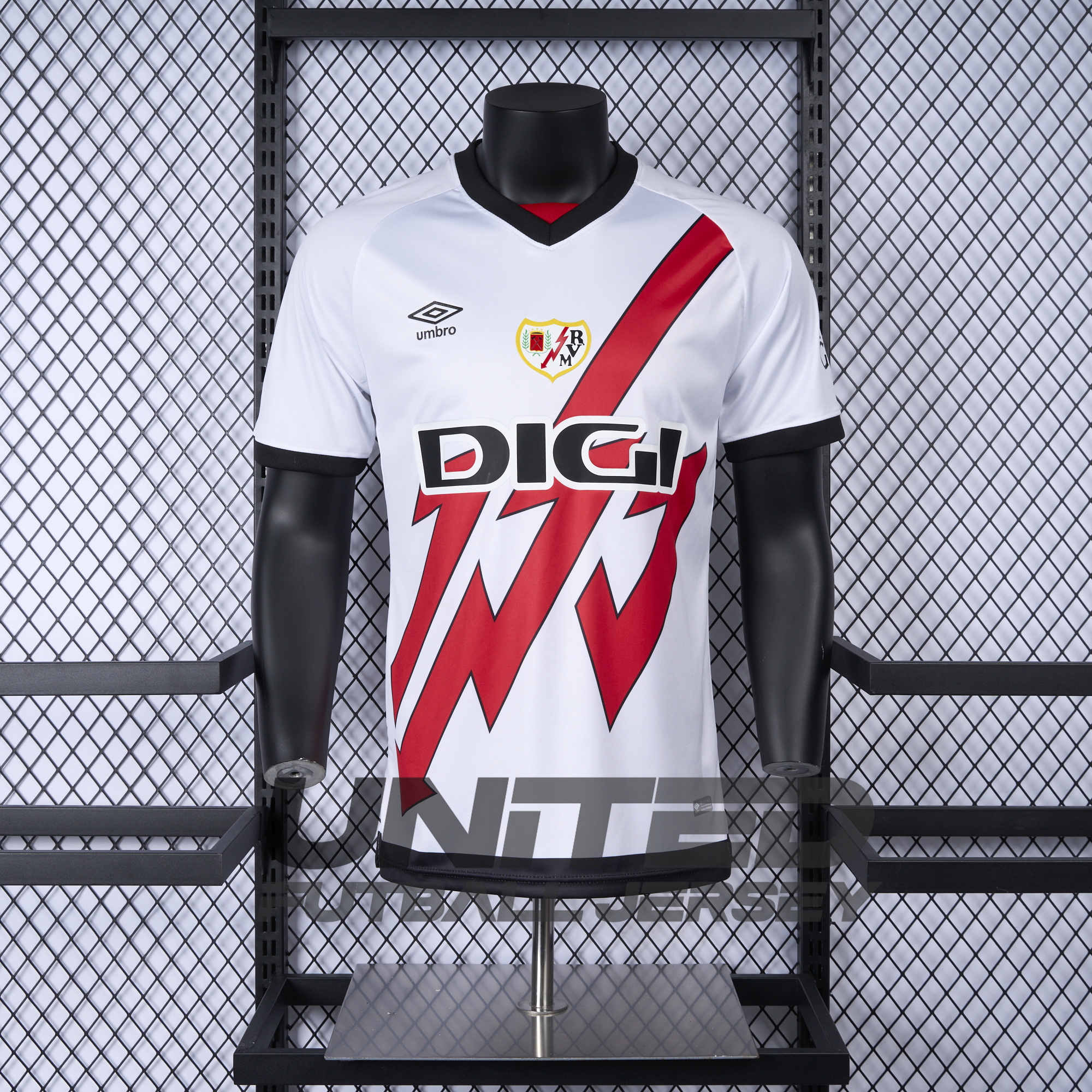 unitedfutballjersey-Rayo Vallecano 24-25 Home Jersey - Player Version