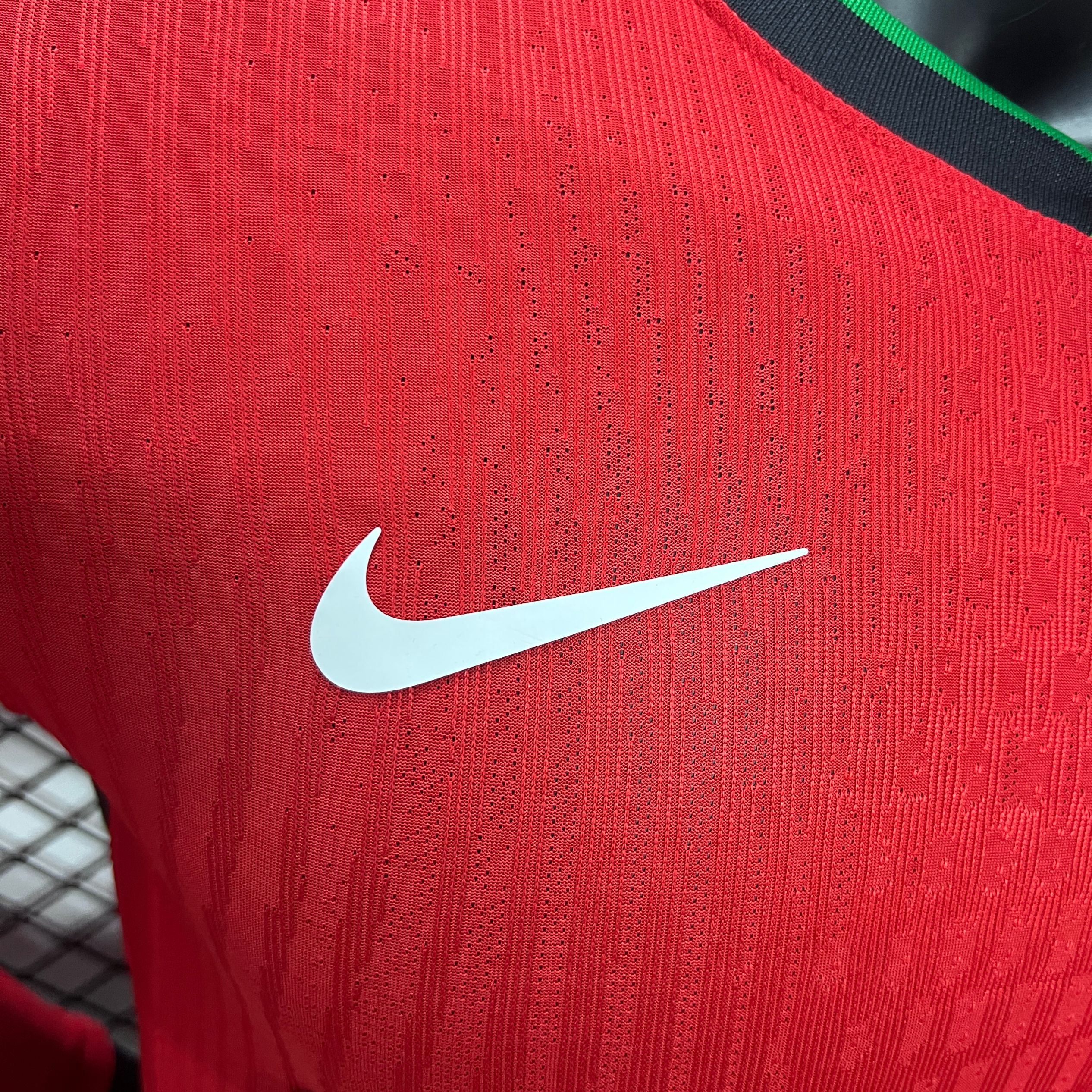 SIUjerseys-Portugal 2024 Home Stadium Long Sleeve Jersey - Player Version