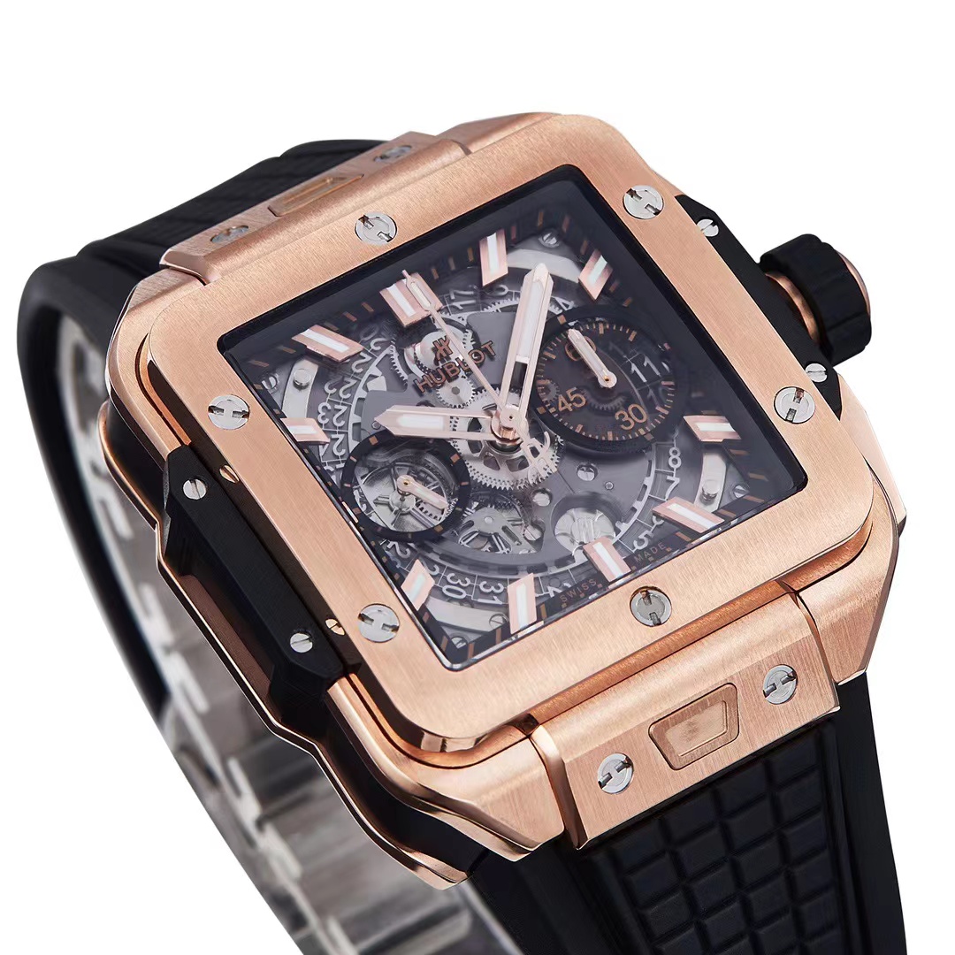 brand Hublot Square Bang 42mm Top Swiss movement luxury watch for sale – NeveReL