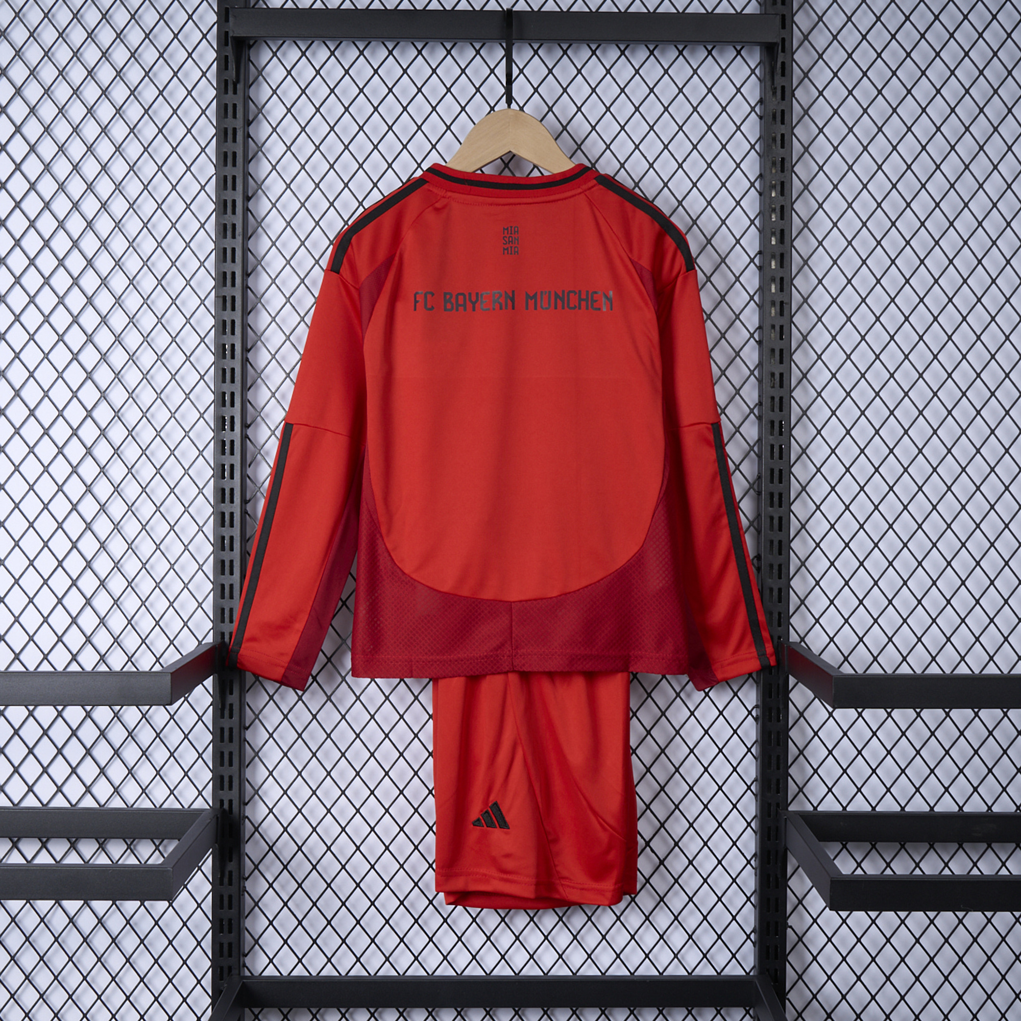 ManixJersey.com | Bayern Munich 24-25 Home Long Sleeve Kids Kit - Fans Version -Customize Name, Number and Patch | Worldwide Shipping