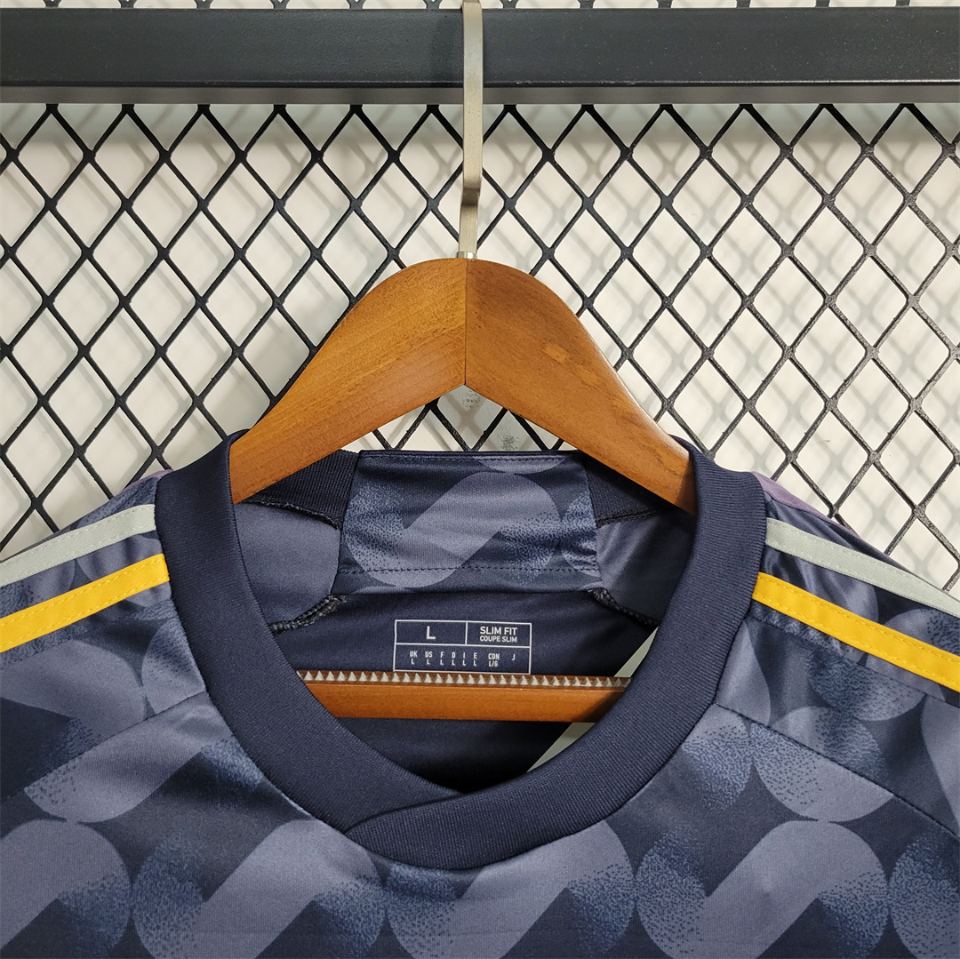 ManixJersey.com | Real Madrid 23/24 Away Blue Jersey - Fans Version -Customize Name, Number and Patch | Worldwide Shipping