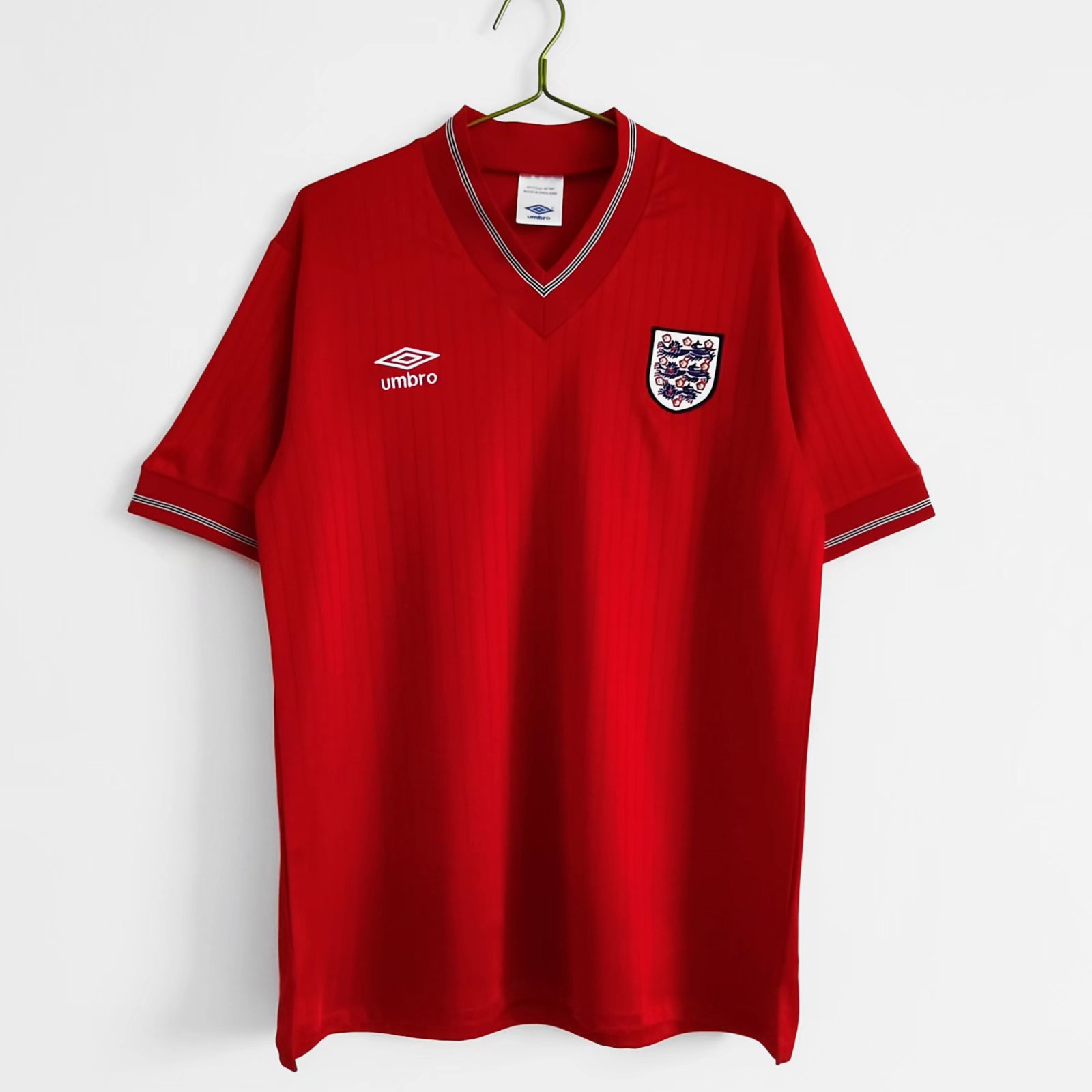 ManixJersey.com | Retro England 1984-87 Away Stadium Jersey -Customize Name, Number and Patch | Worldwide Shipping